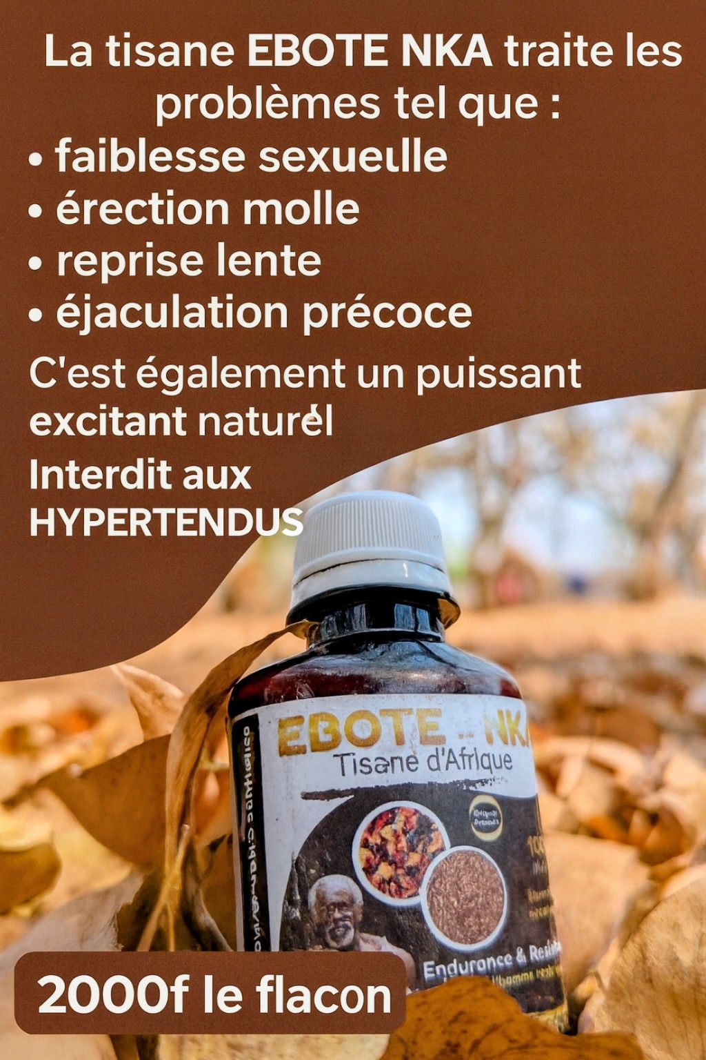 levé levé Facebook ad: Messieurs, retrouvez votre pleine vitalité naturellement.