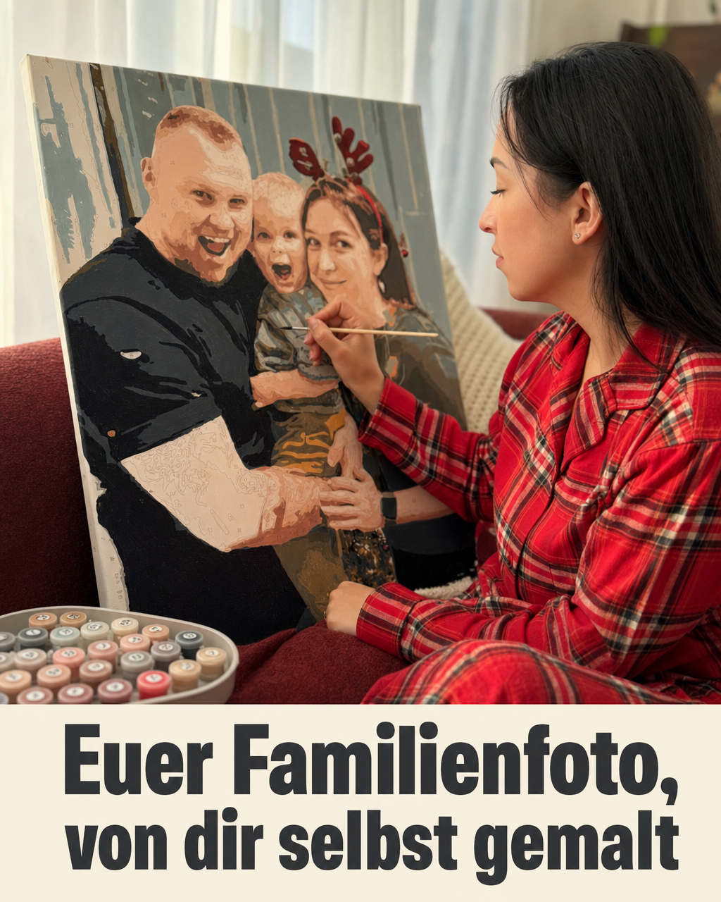Davincified Germany Facebook ad: Von der Erinnerung zum gerahmten Kunstwerk