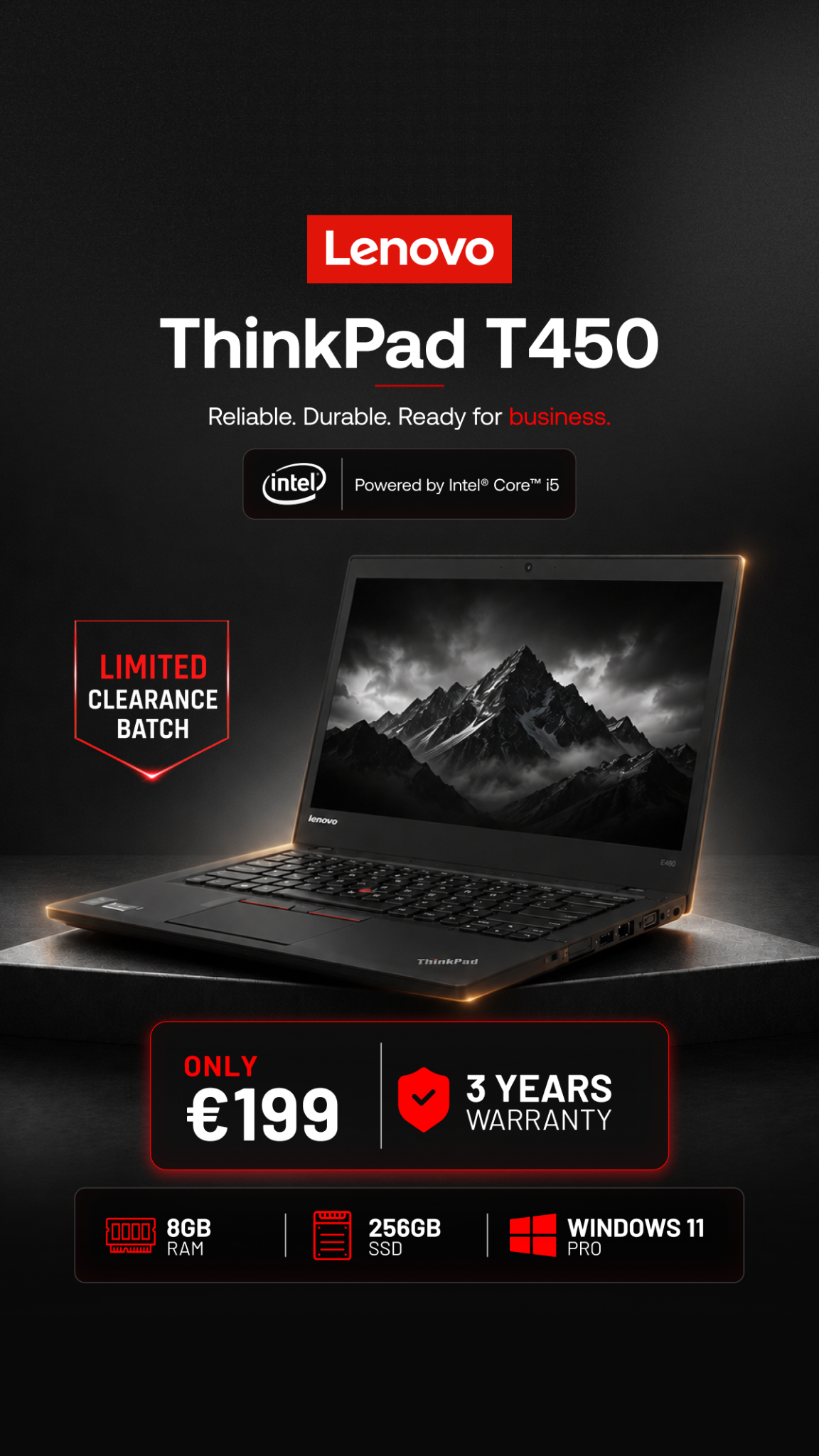 Laptops Clearance Cy Facebook ad from May 11, 2026