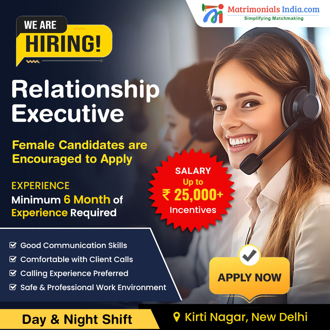 PlacementIndia.com Facebook ad: Hiring Relationship Executive