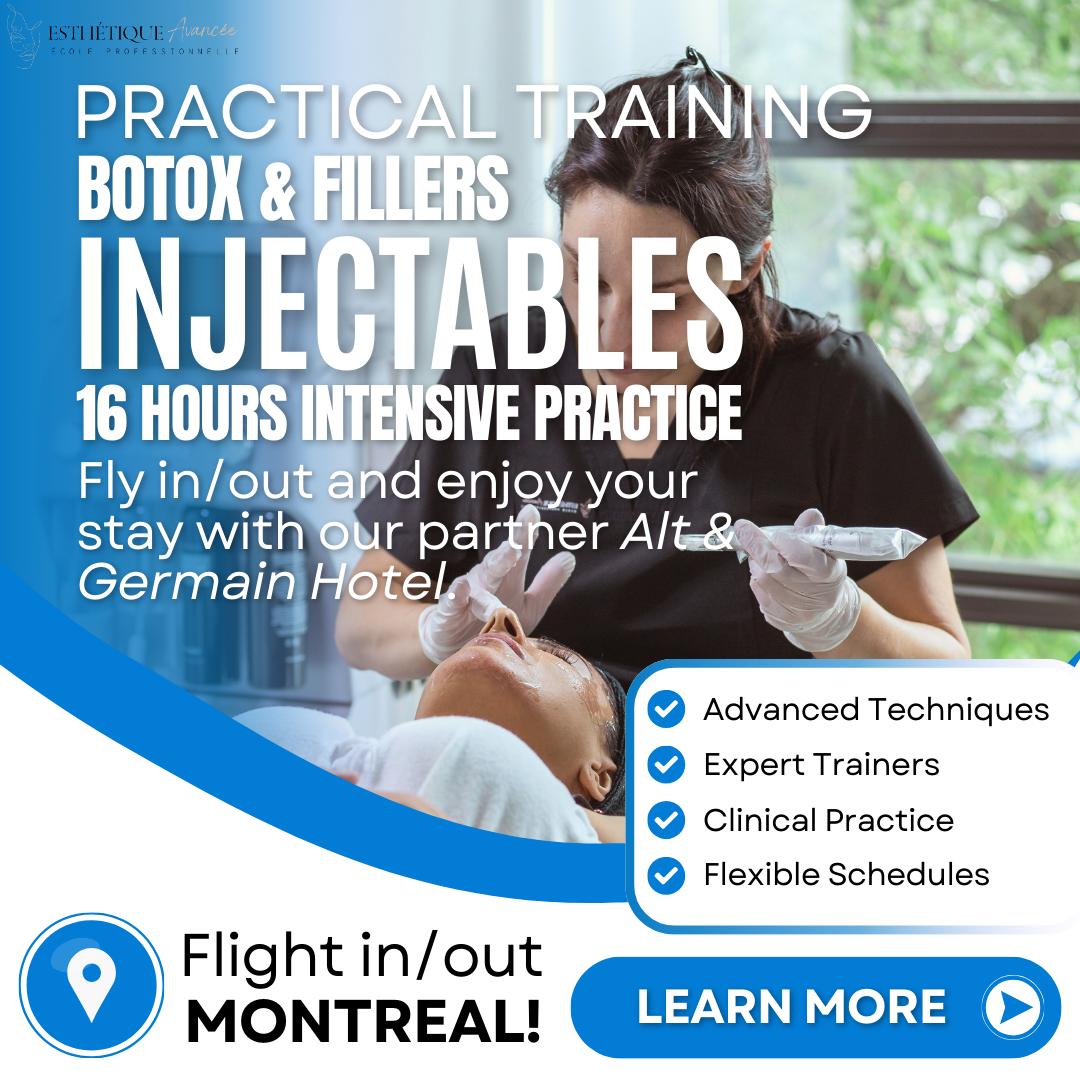 École Professionnelle d'Esthétique Avancée Facebook ad: Medical Aesthetics Training Apply Now!