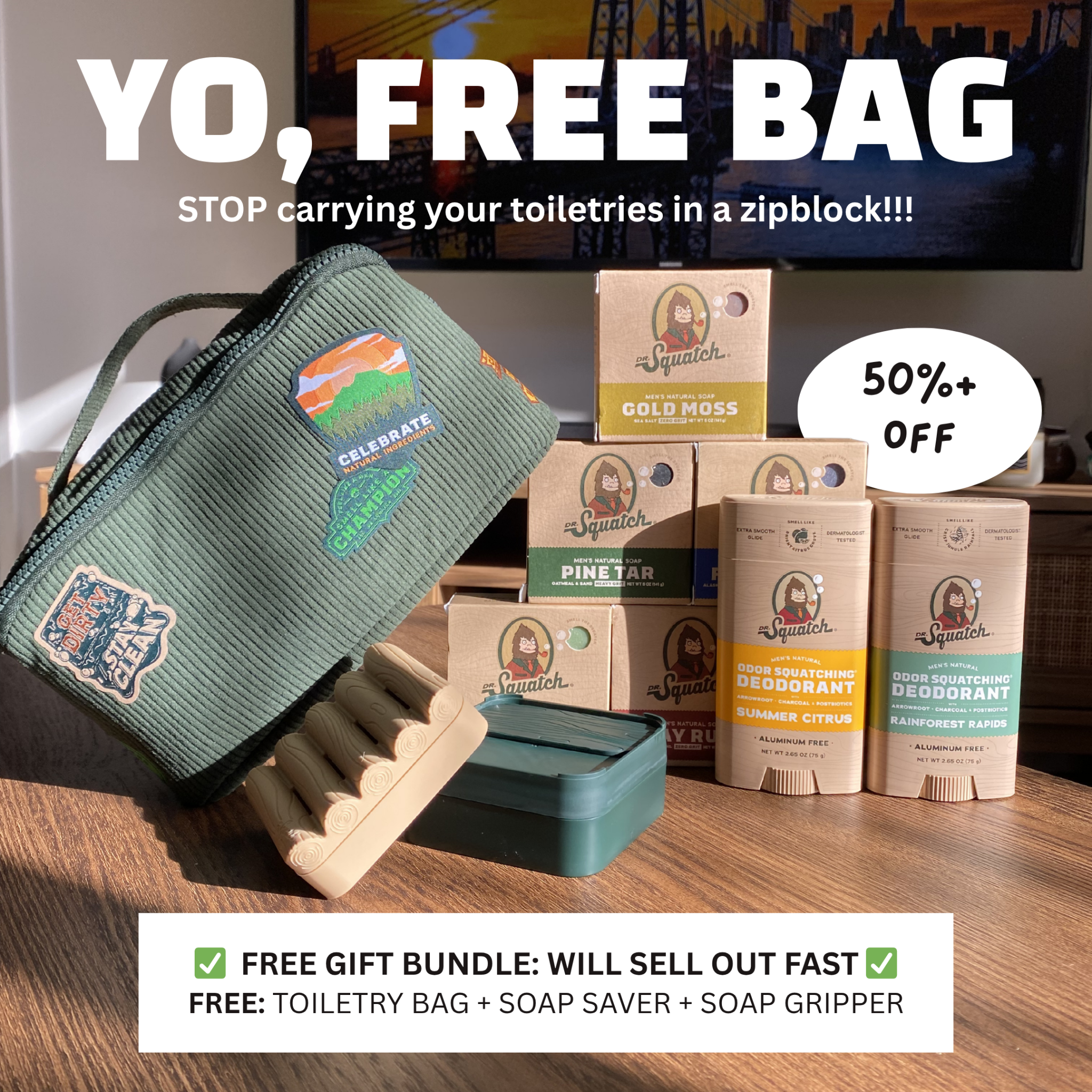 Dr. Squatch Facebook ad
