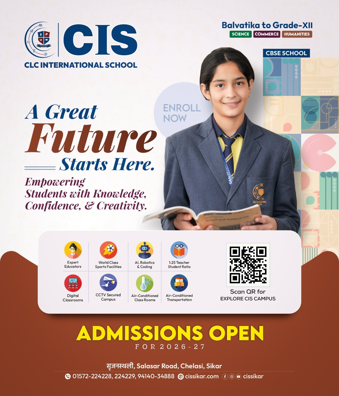 CLC International School Sikar Facebook ad: Best CBSE School in Sikar | CLC International School