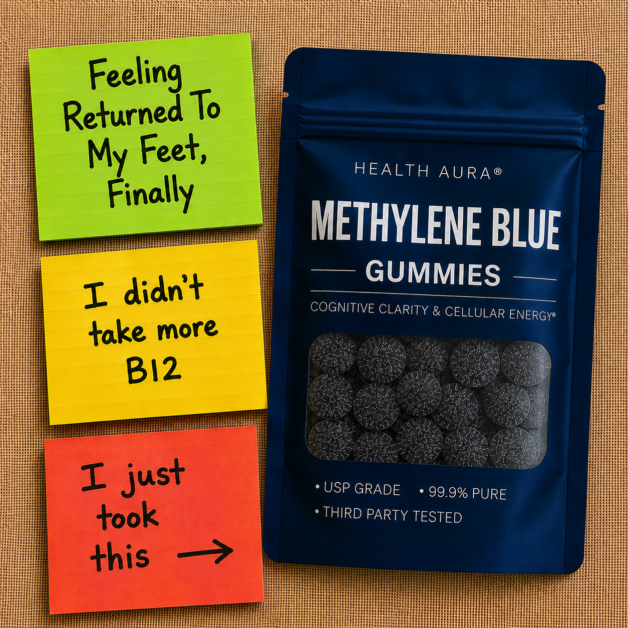 Dr. Michael Carter, MD Facebook ad: I tell my patients to try methylene blue gummies every…