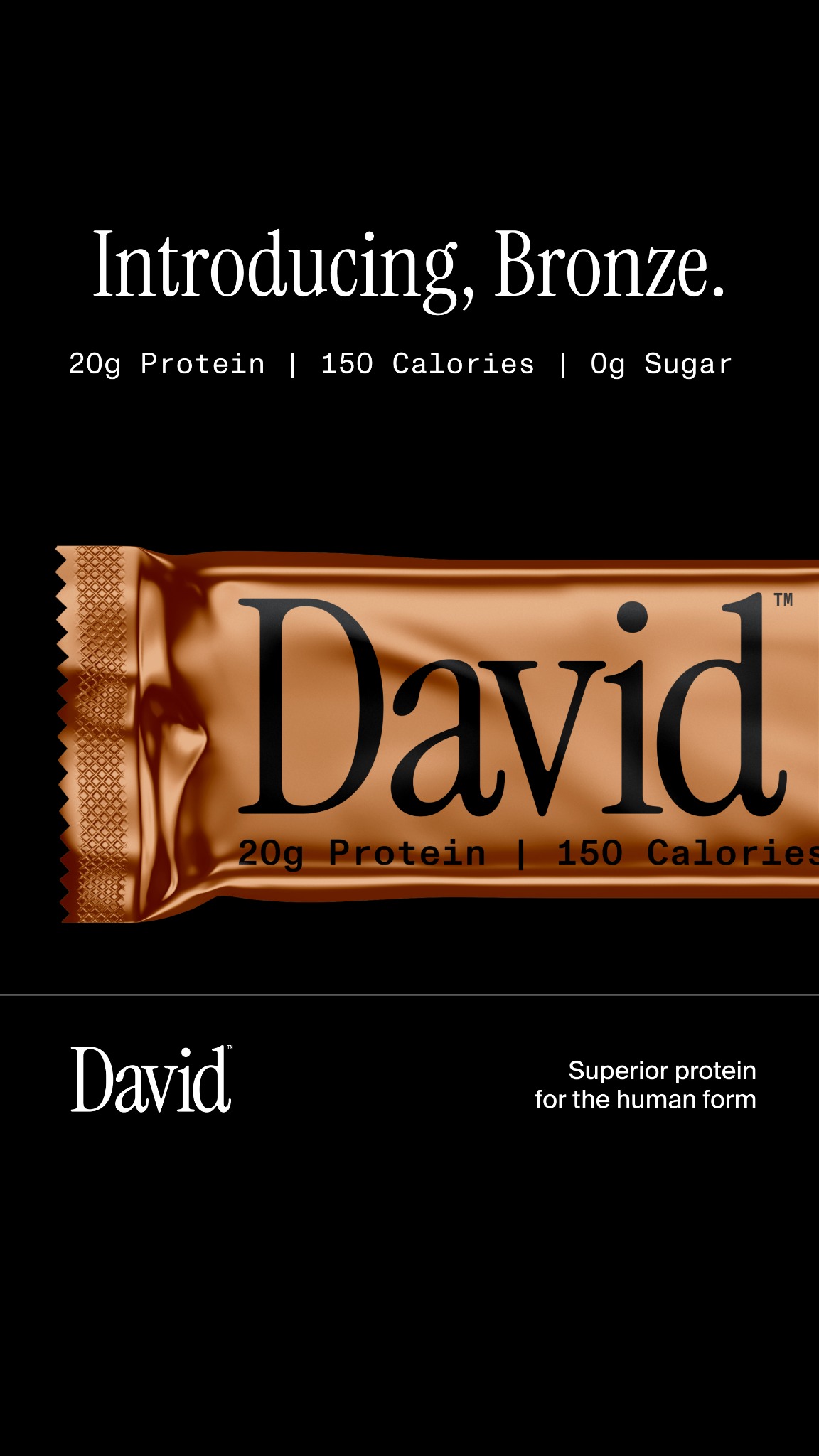 David Protein Facebook ad