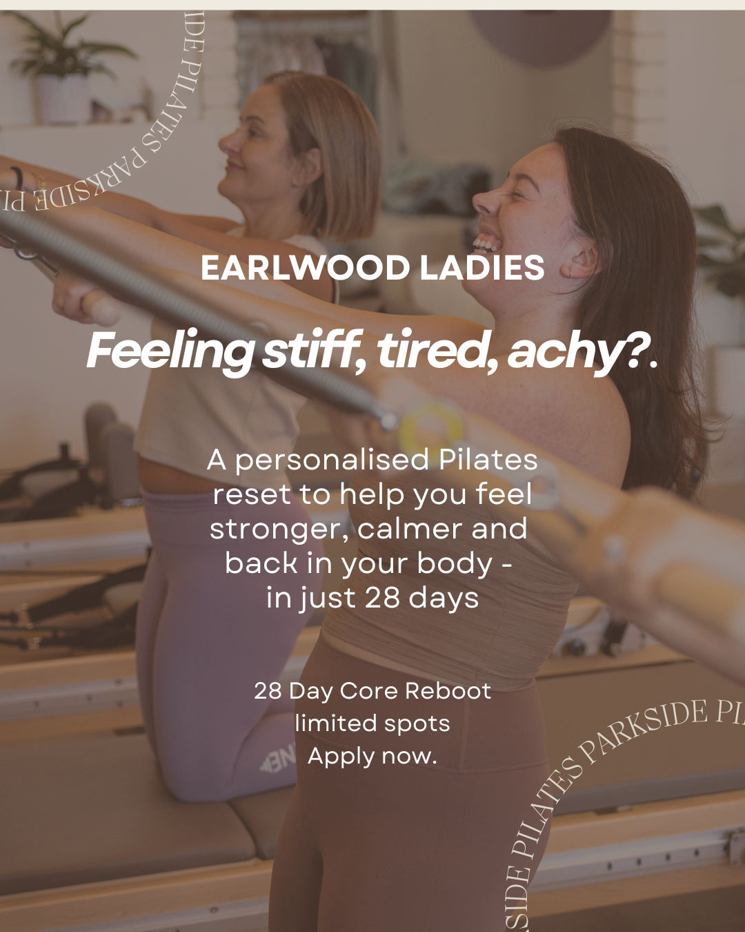 ParksidePilates Facebook ad from Mar 12, 2026
