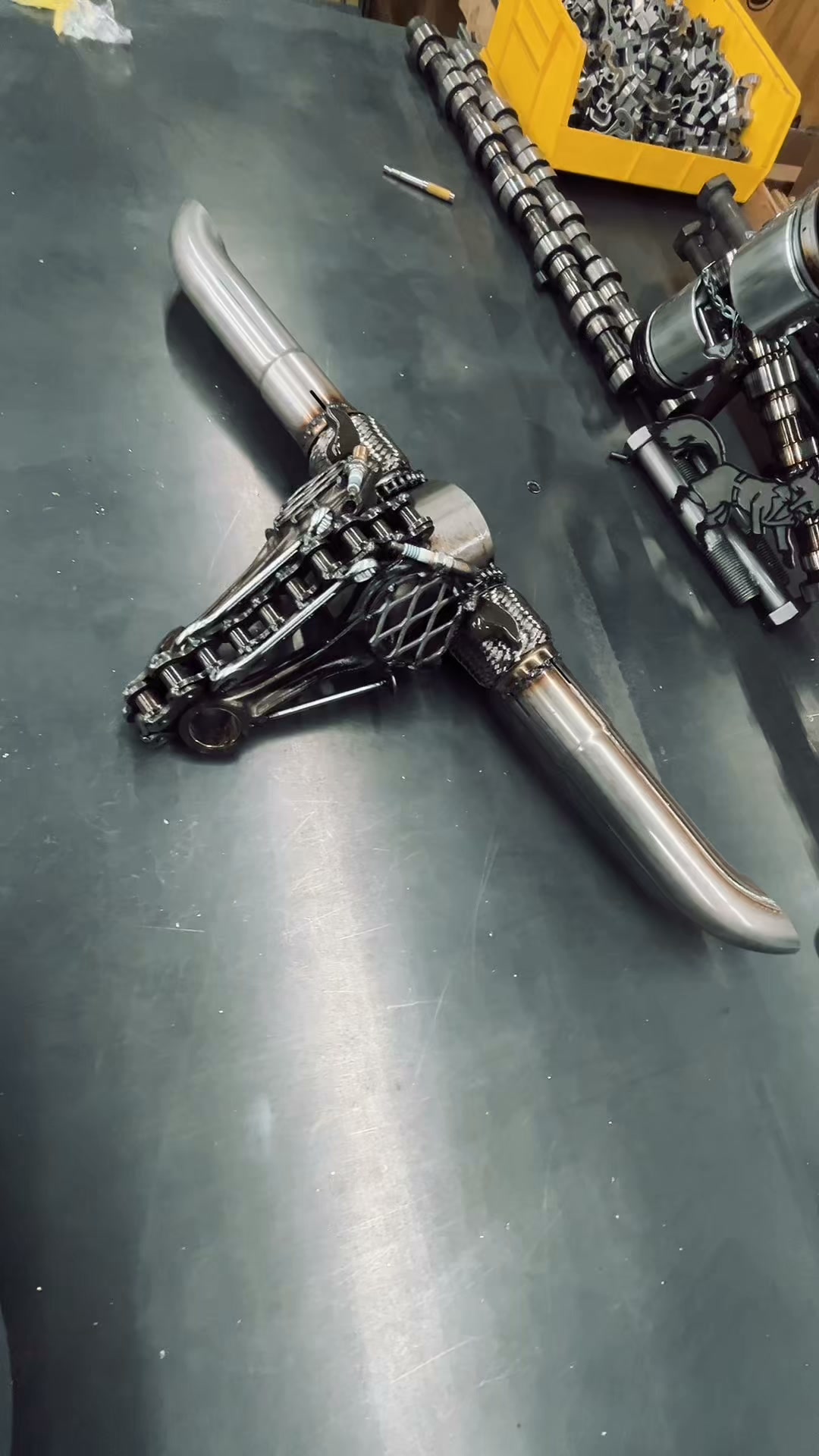 Ironwood Garage Facebook ad: Real Steel. Real Art.