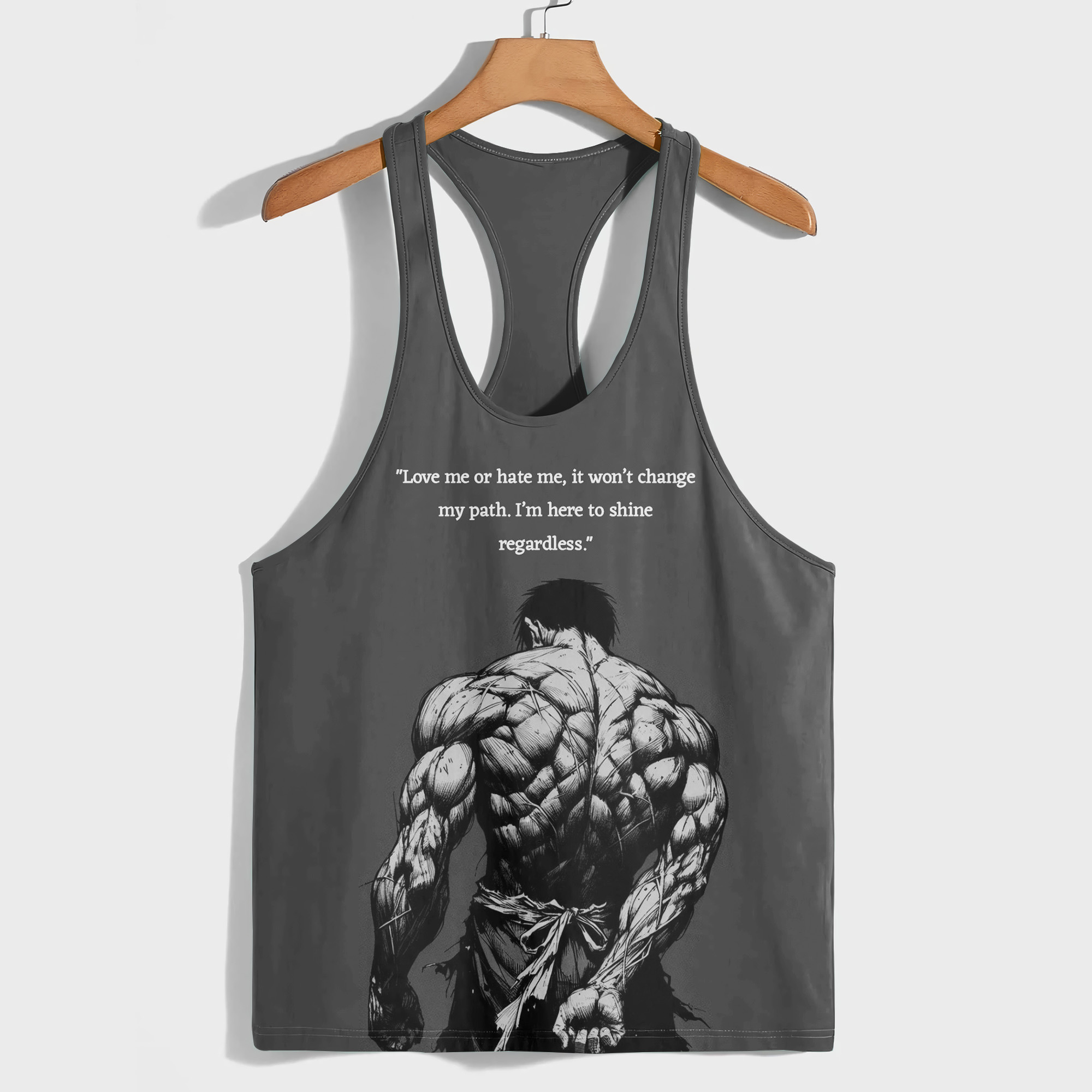 Print Couture Hub Facebook ad: Bodybuilding Racerback Tank Top