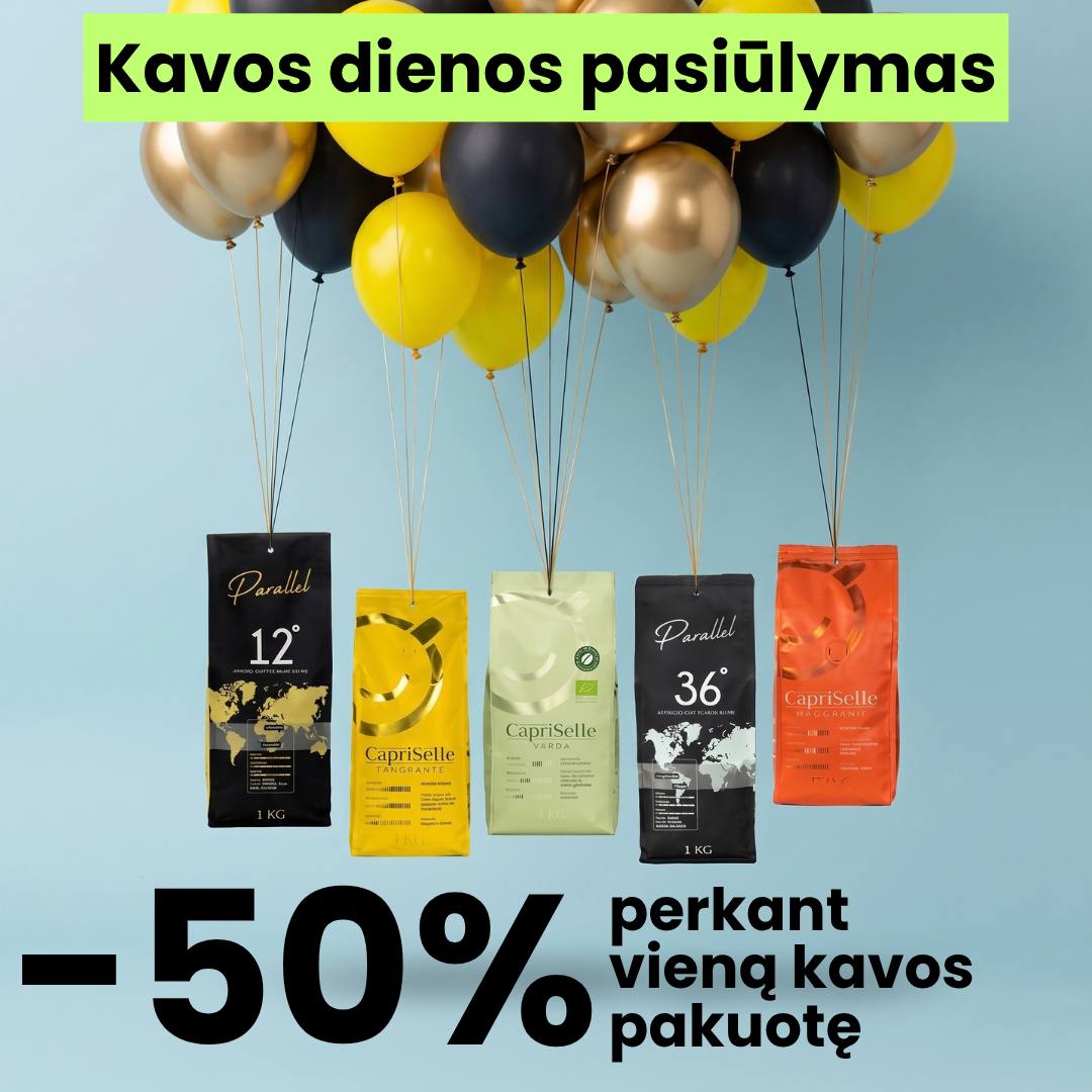 Kavos Draugas Facebook ad: -50% NUOLAIDA TIK 72h!