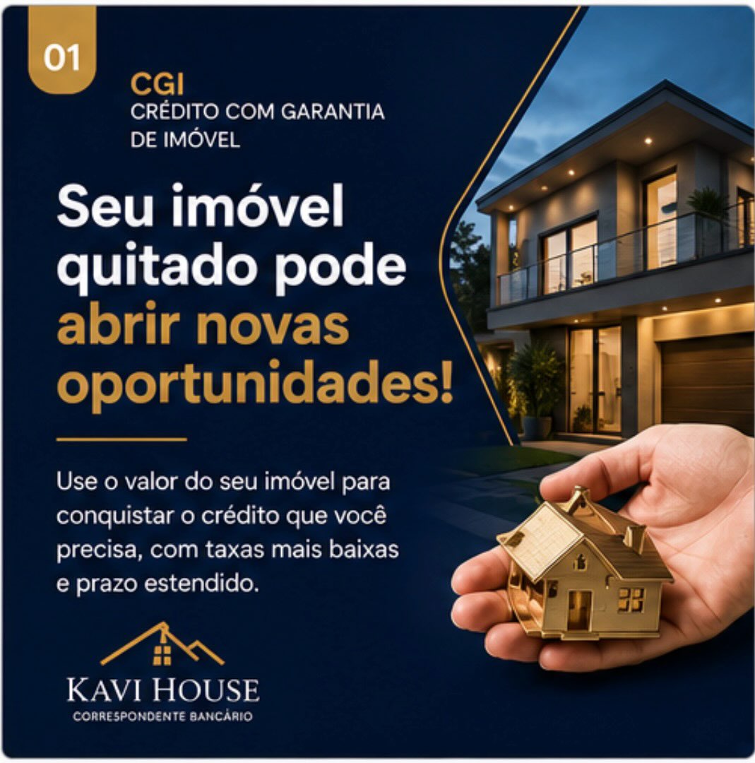 KAVI HOUSE Facebook ad: Seu imóvel quitado pode abrir novas oportunidades!