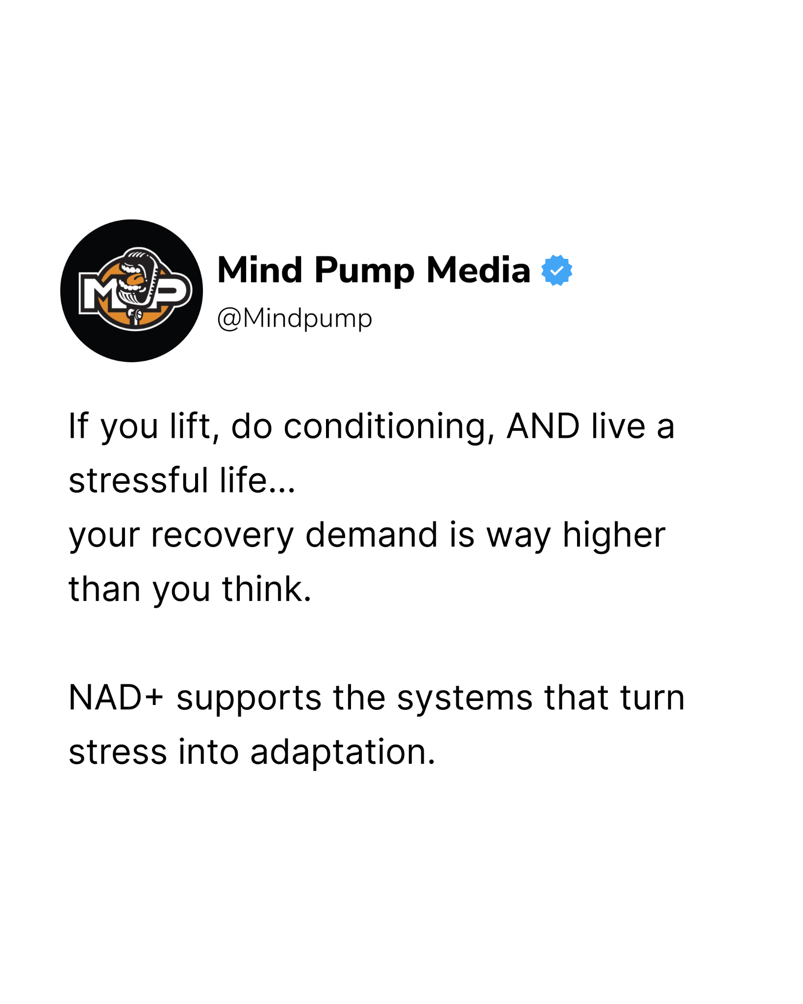 Mind Pump Facebook ad