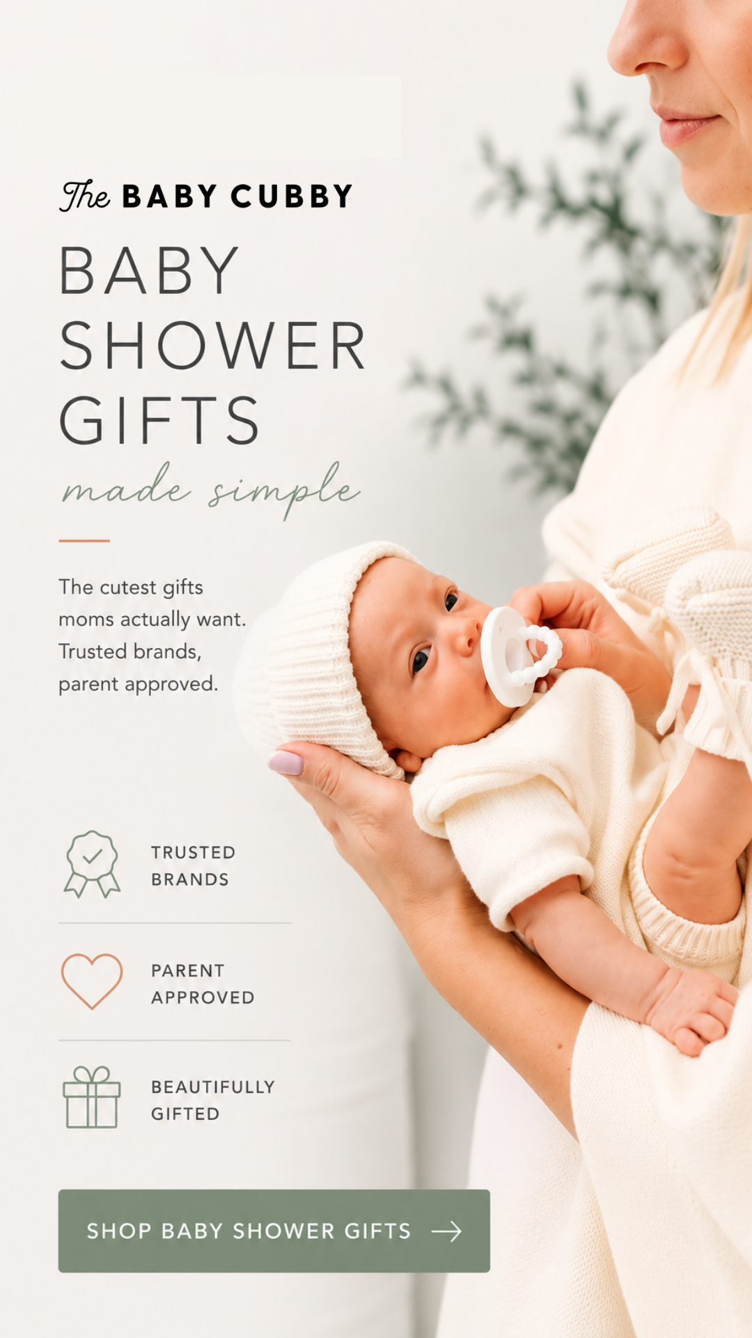 The Baby Cubby Facebook ad