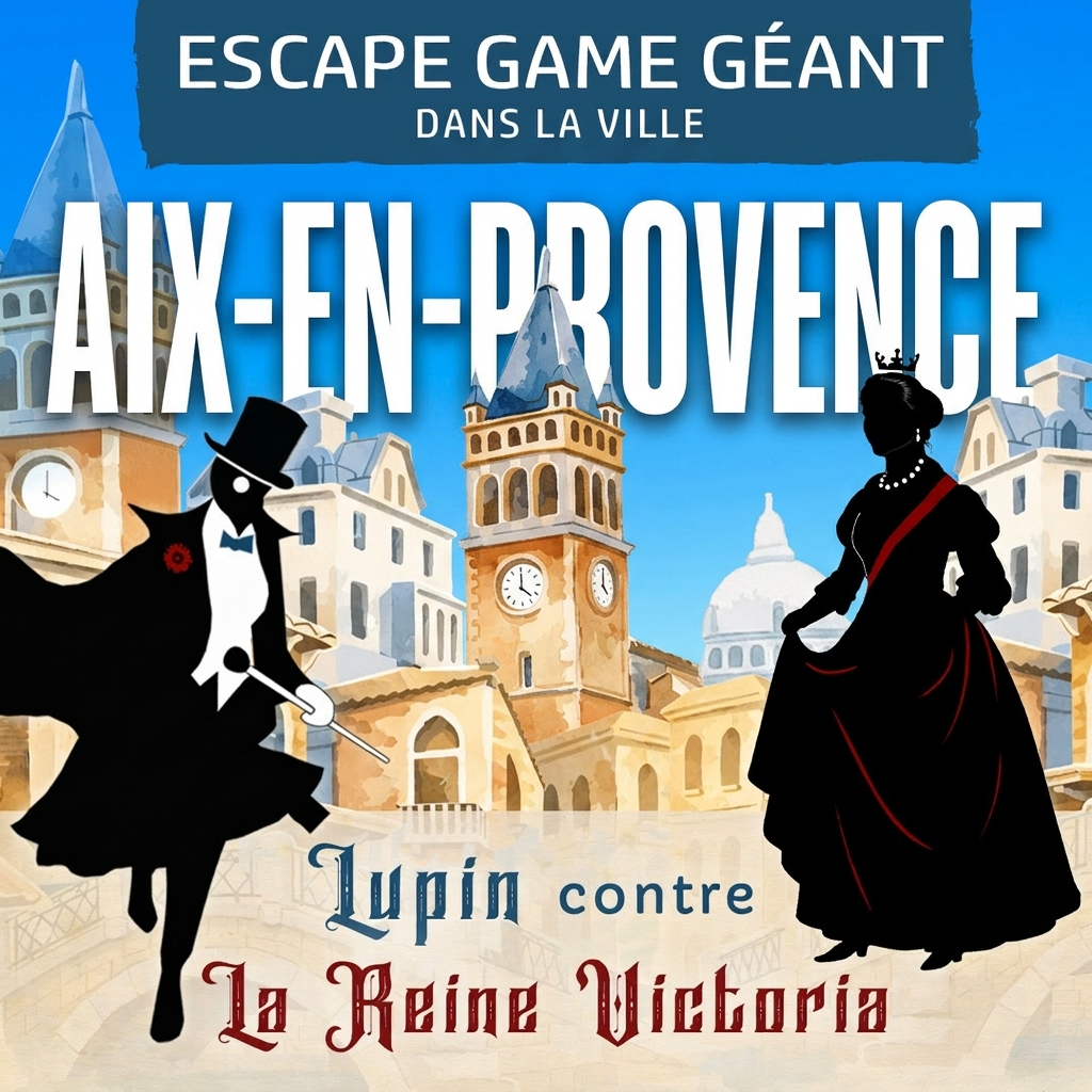 Lupin dans la Ville Facebook ad: ESCAPE GAME GEANT