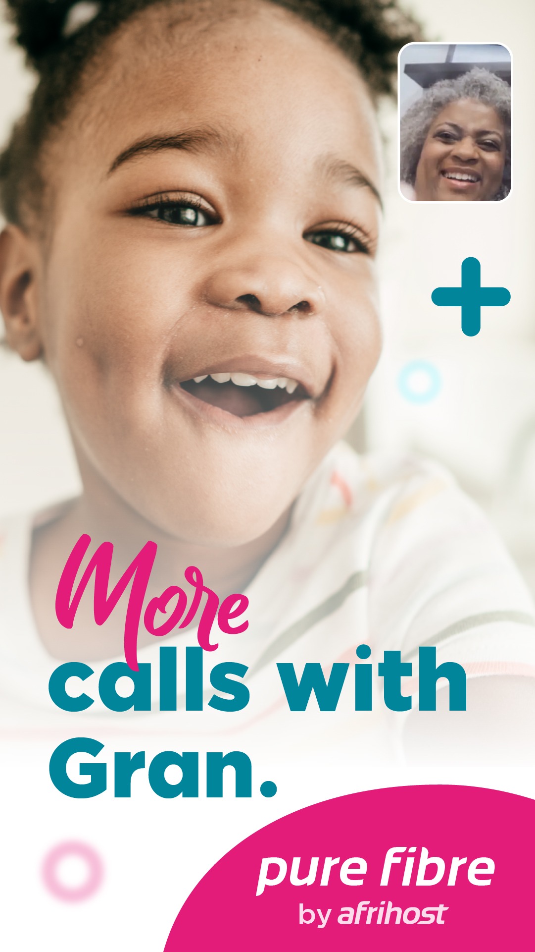 Afrihost Facebook ad: Get connected with Afrihost Pure Fibre from R417pm! T&Cs…