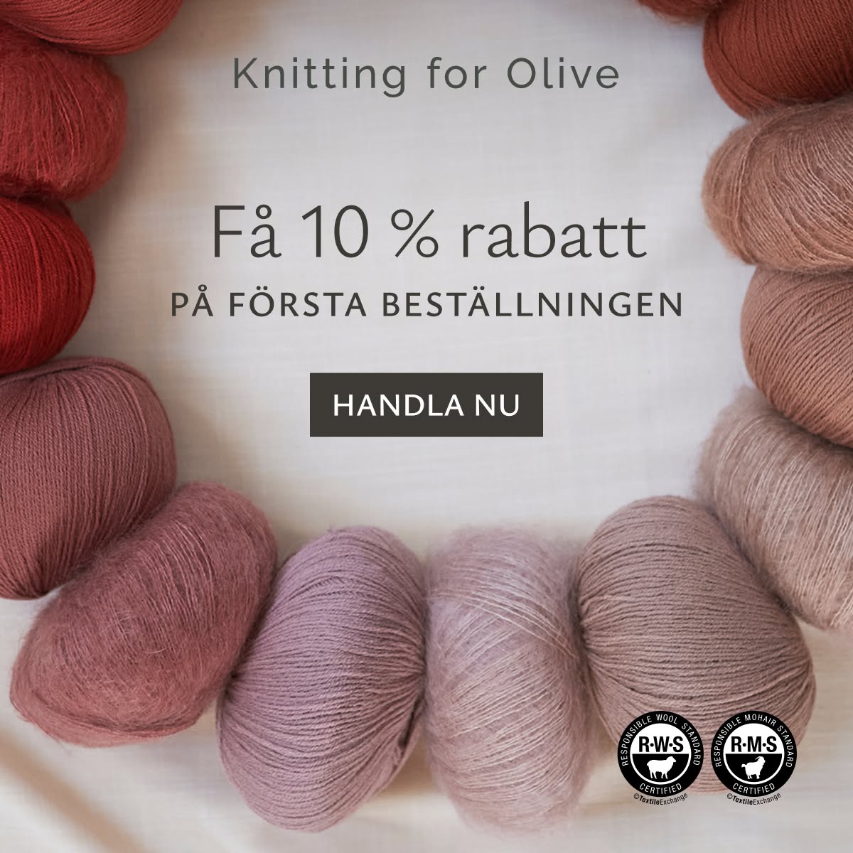 Knitting for Olive Facebook ad