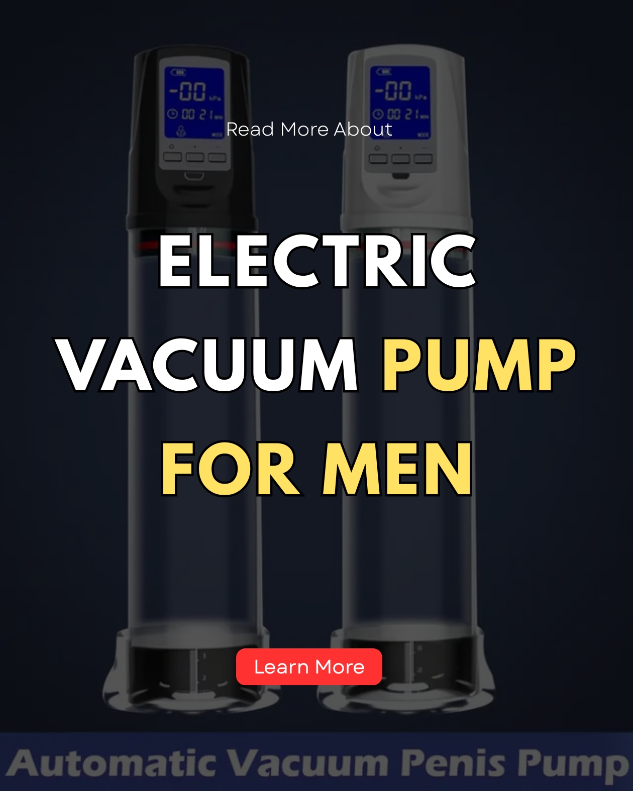 Near Health Facebook ad: Learn more about vacuum pump devices for men