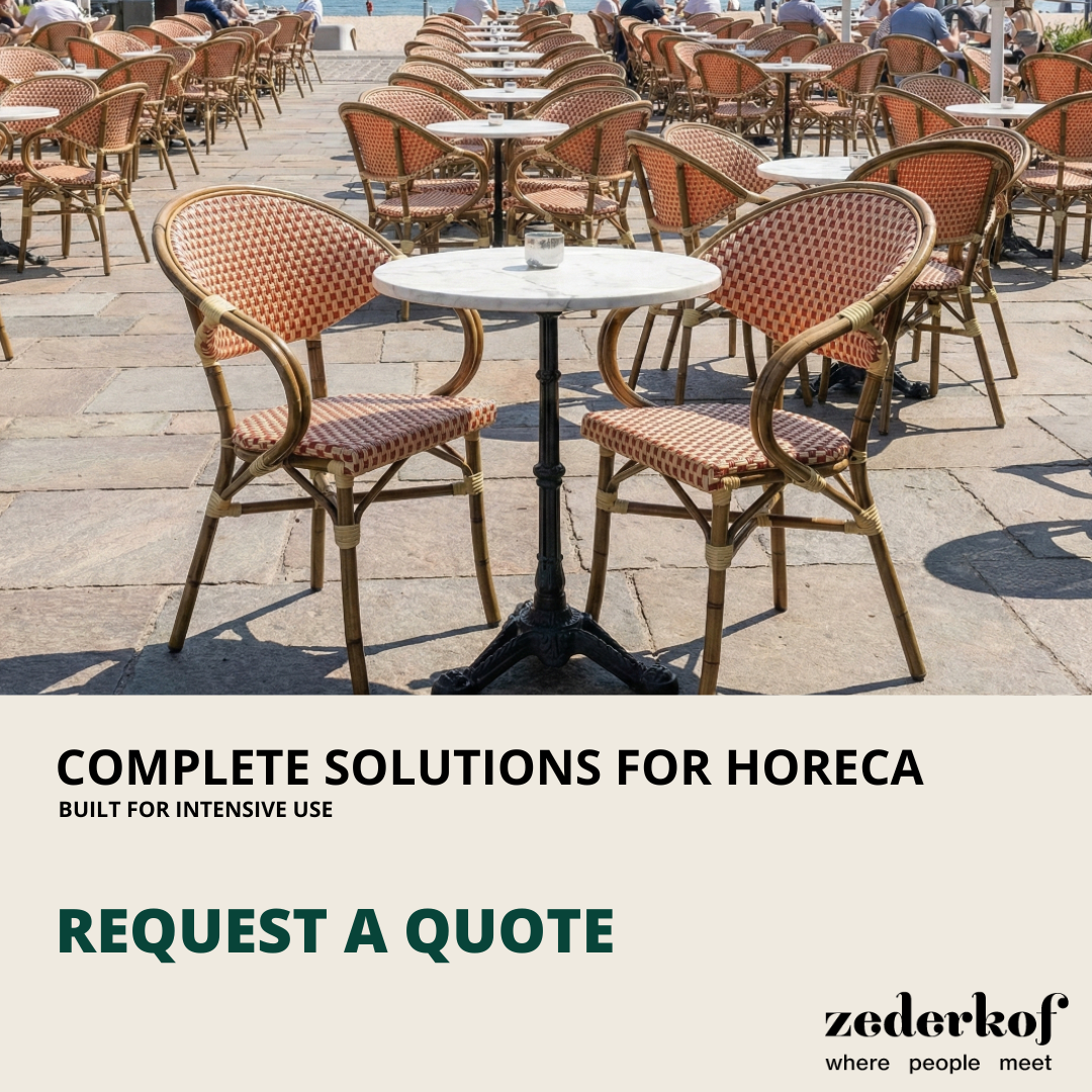 Zederkof A/S Facebook ad: Get your outdoor dining area ready with professional…