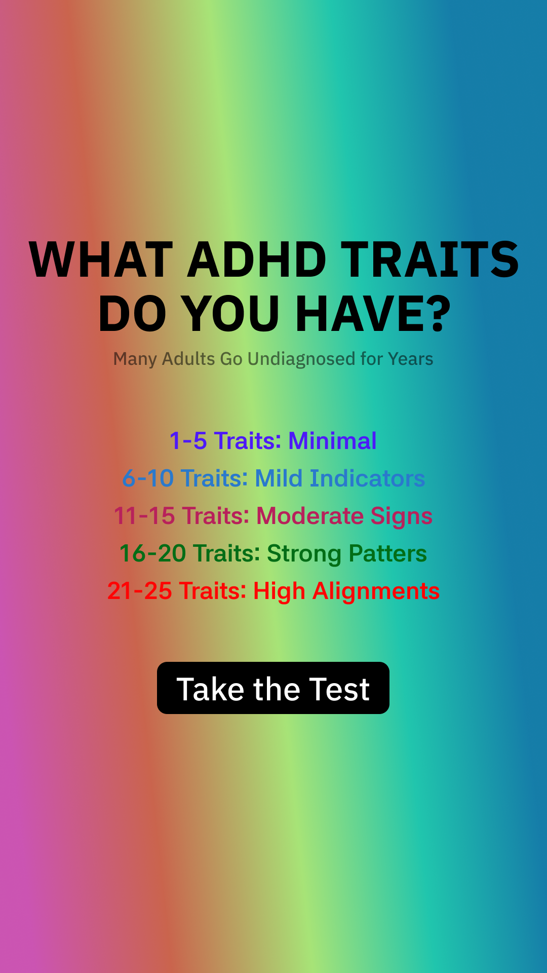 Personality Test: Created by Experts  Facebook ad
