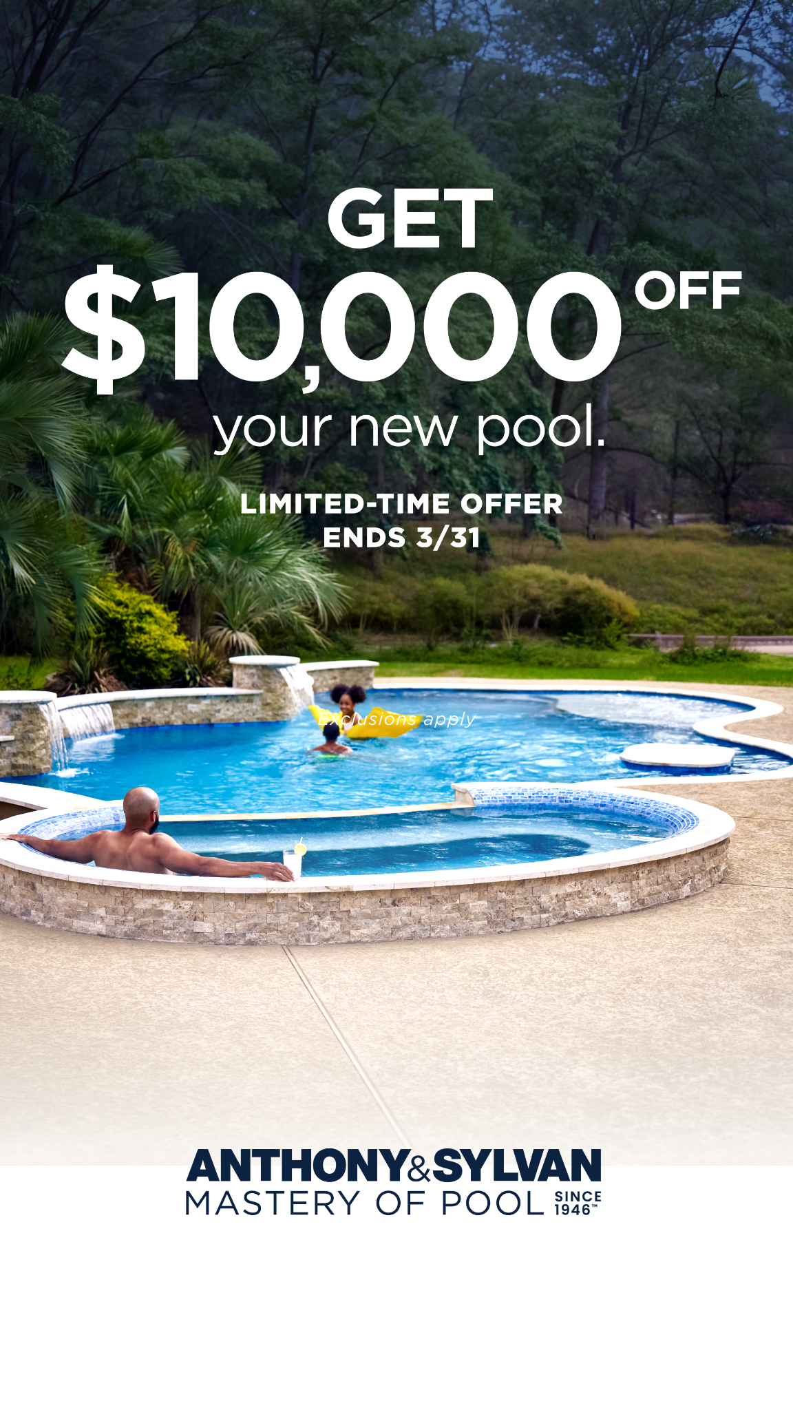 Anthony & Sylvan Pools Facebook ad