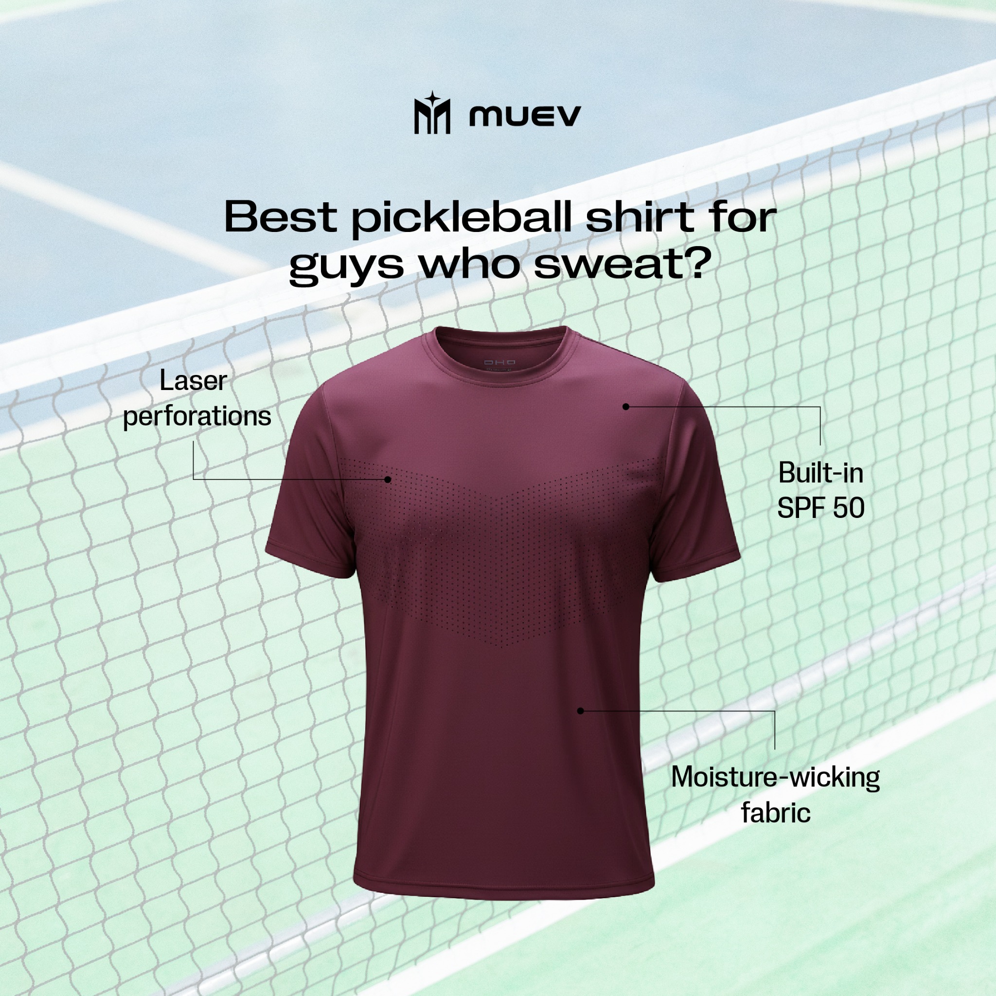 MUEV: Premium Pickleball Apparel Facebook ad: Mens Pickleball Gear