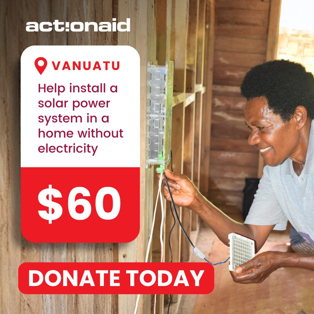ActionAid Australia Facebook ad: Light her future