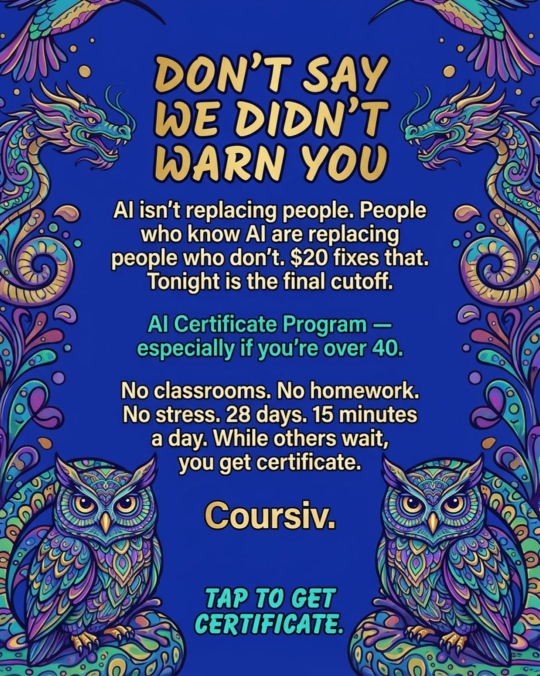 AI Essentials Facebook ad