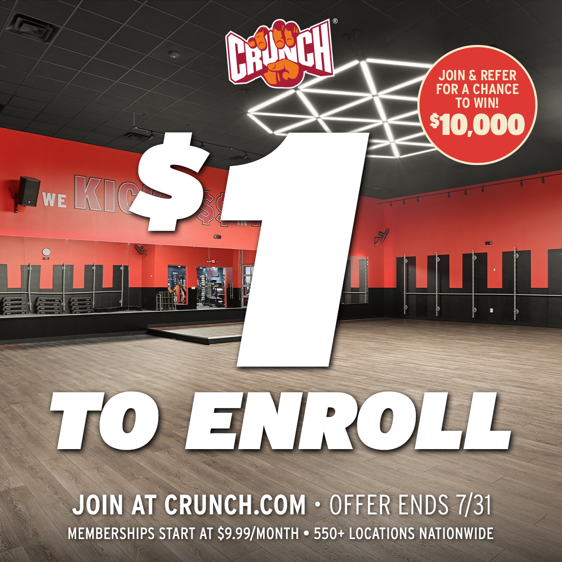 Crunch Fitness - Coral Ridge Facebook ad from Jul 4, 2026