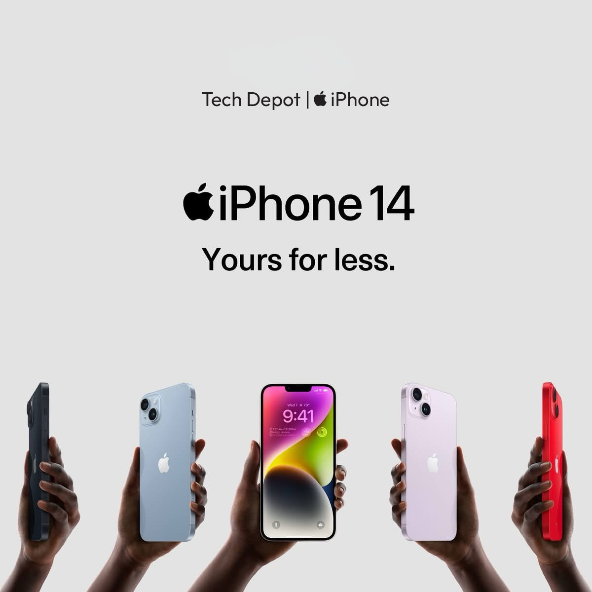 Tech Depot LTD Facebook ad: iPhone 14 128GB - Pre Owned