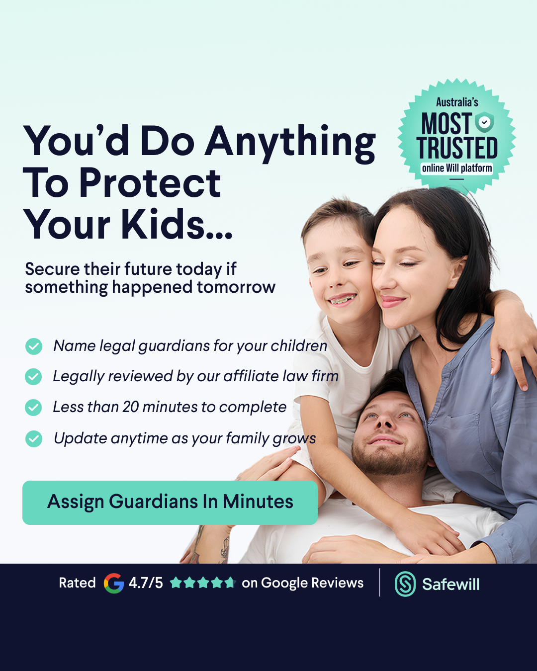 Safewill Facebook ad