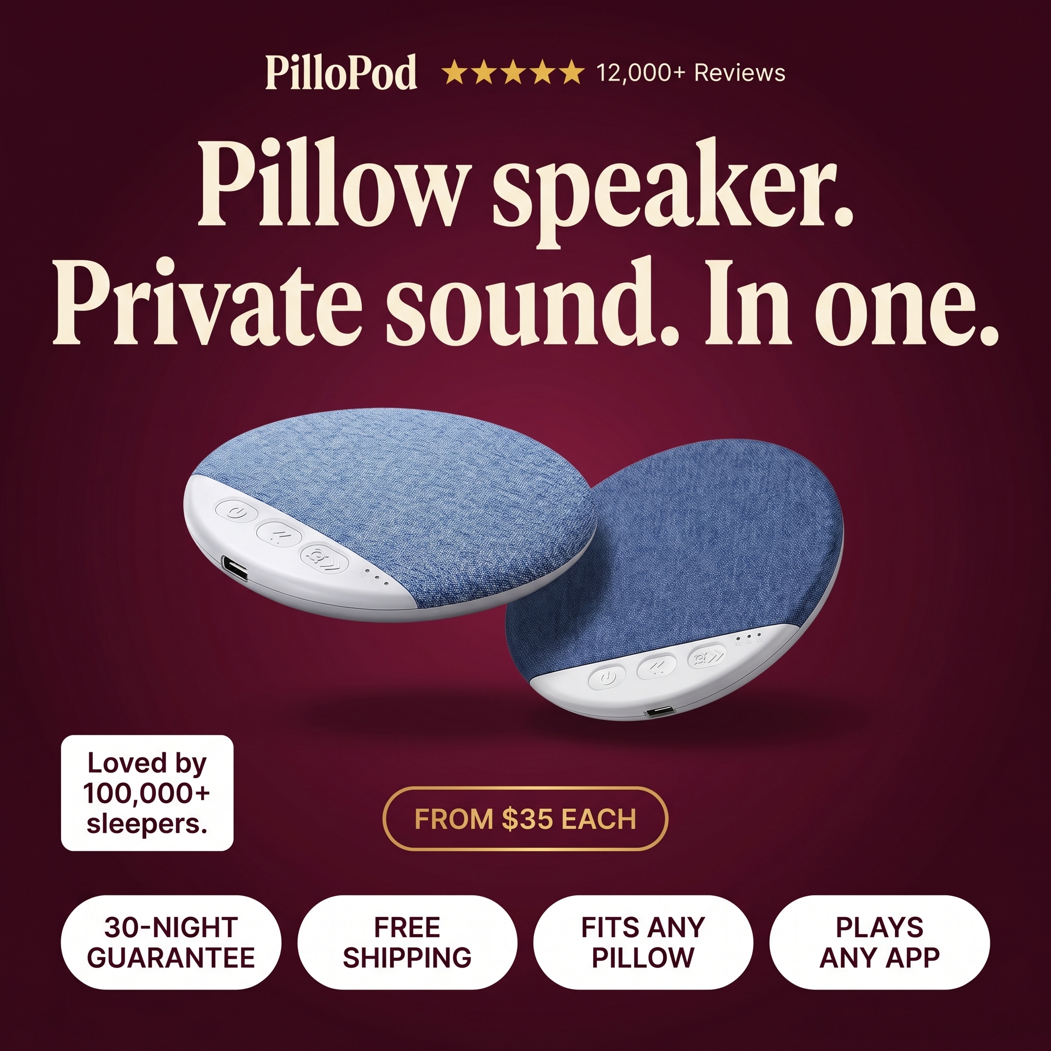 PilloPod Facebook ad