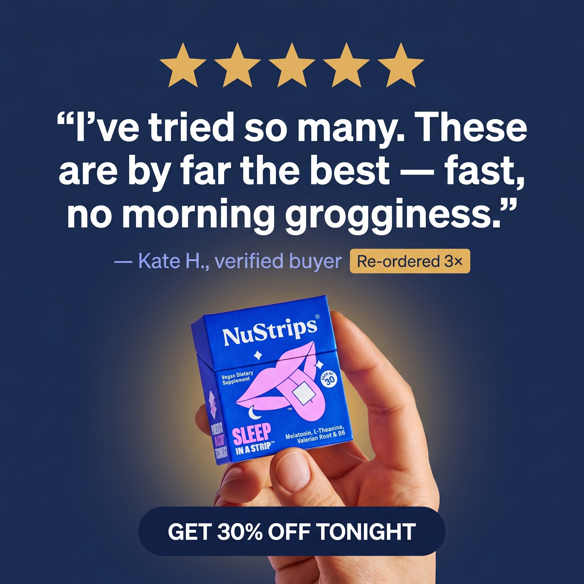 NuStrips Facebook ad