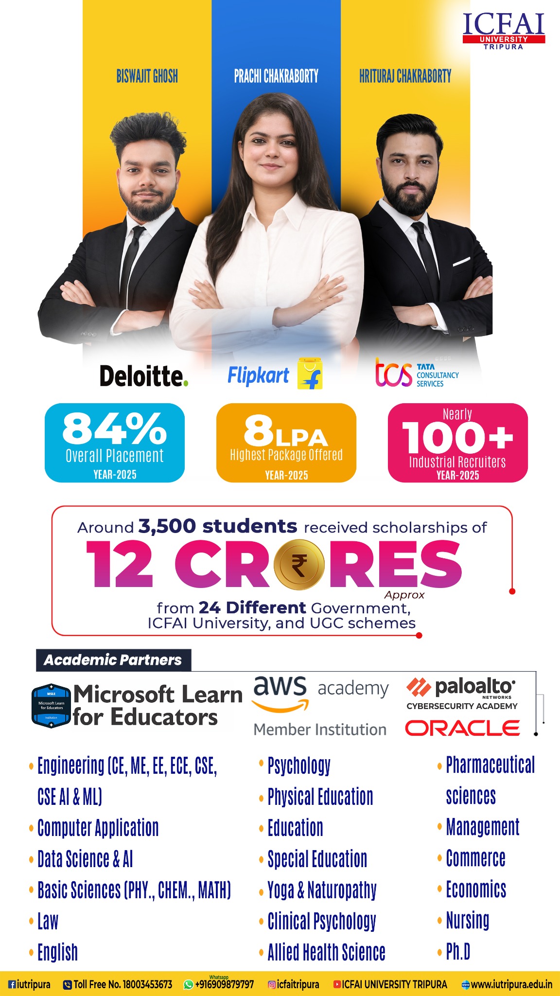 ICFAI University, Tripura Facebook ad