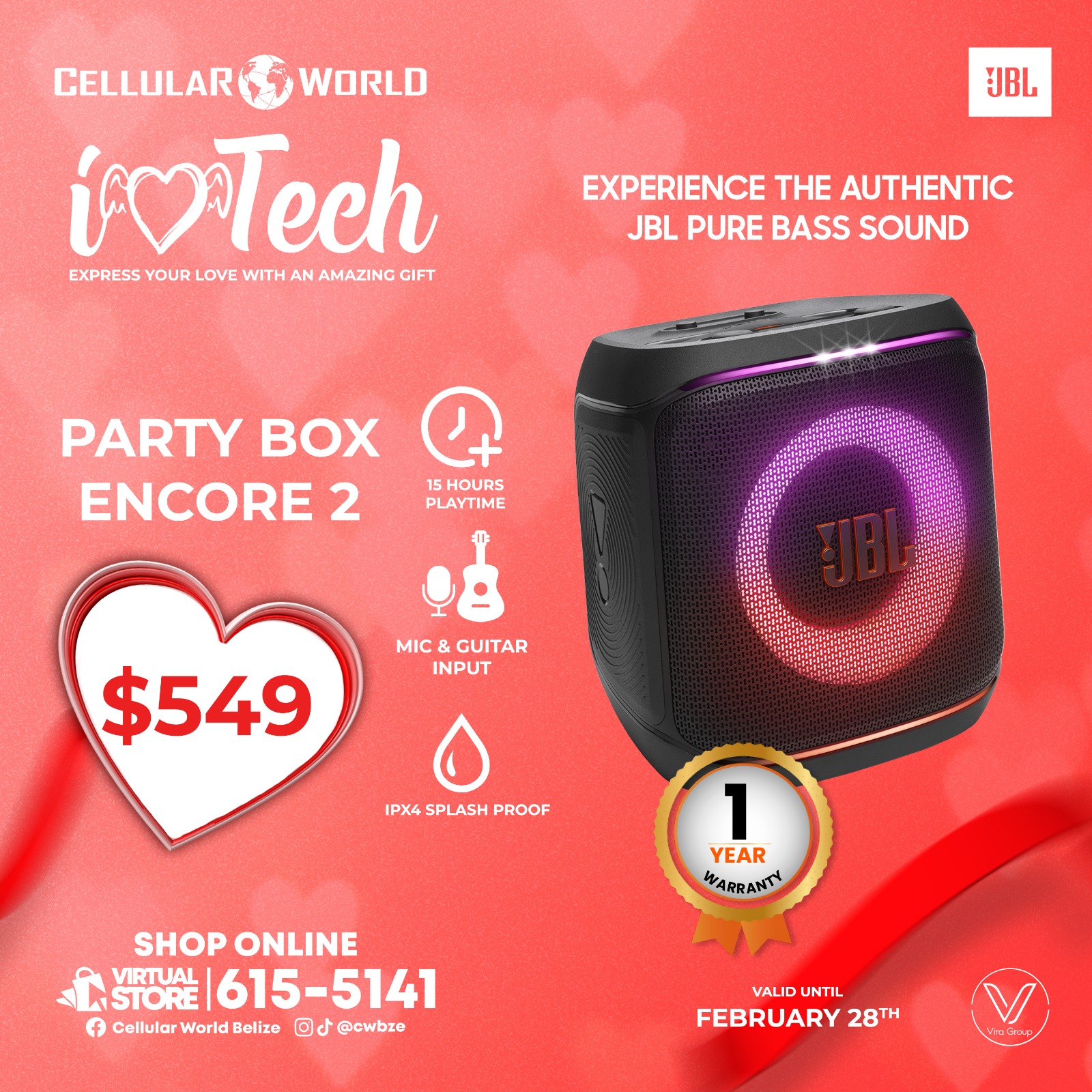 Cellular World Belize Facebook ad