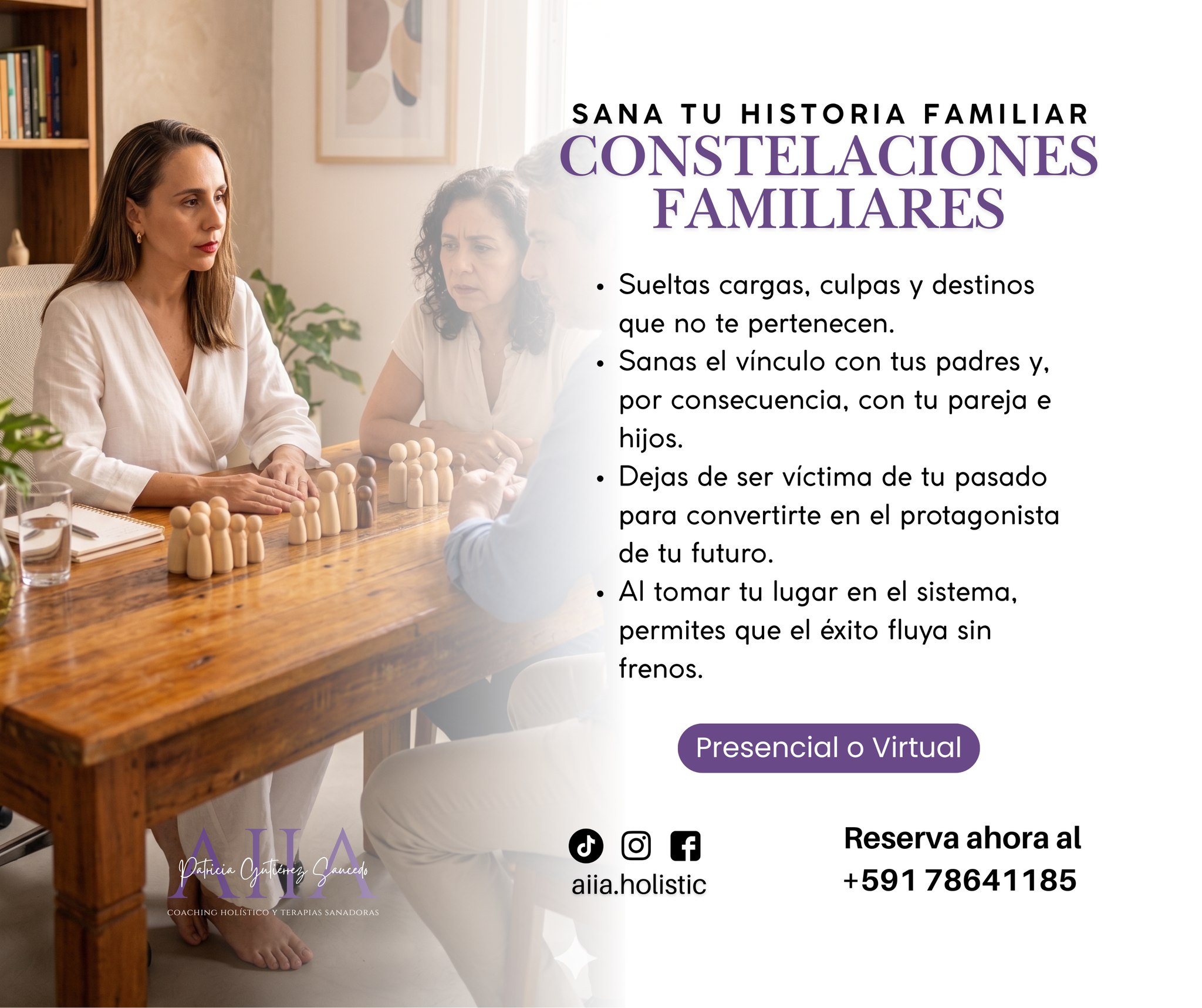 Aiia.holisticcoaching Facebook ad: ¿TE HAS PREGUNTADO POR QUÉ, AUNQUE TE ESFUERZAS…
