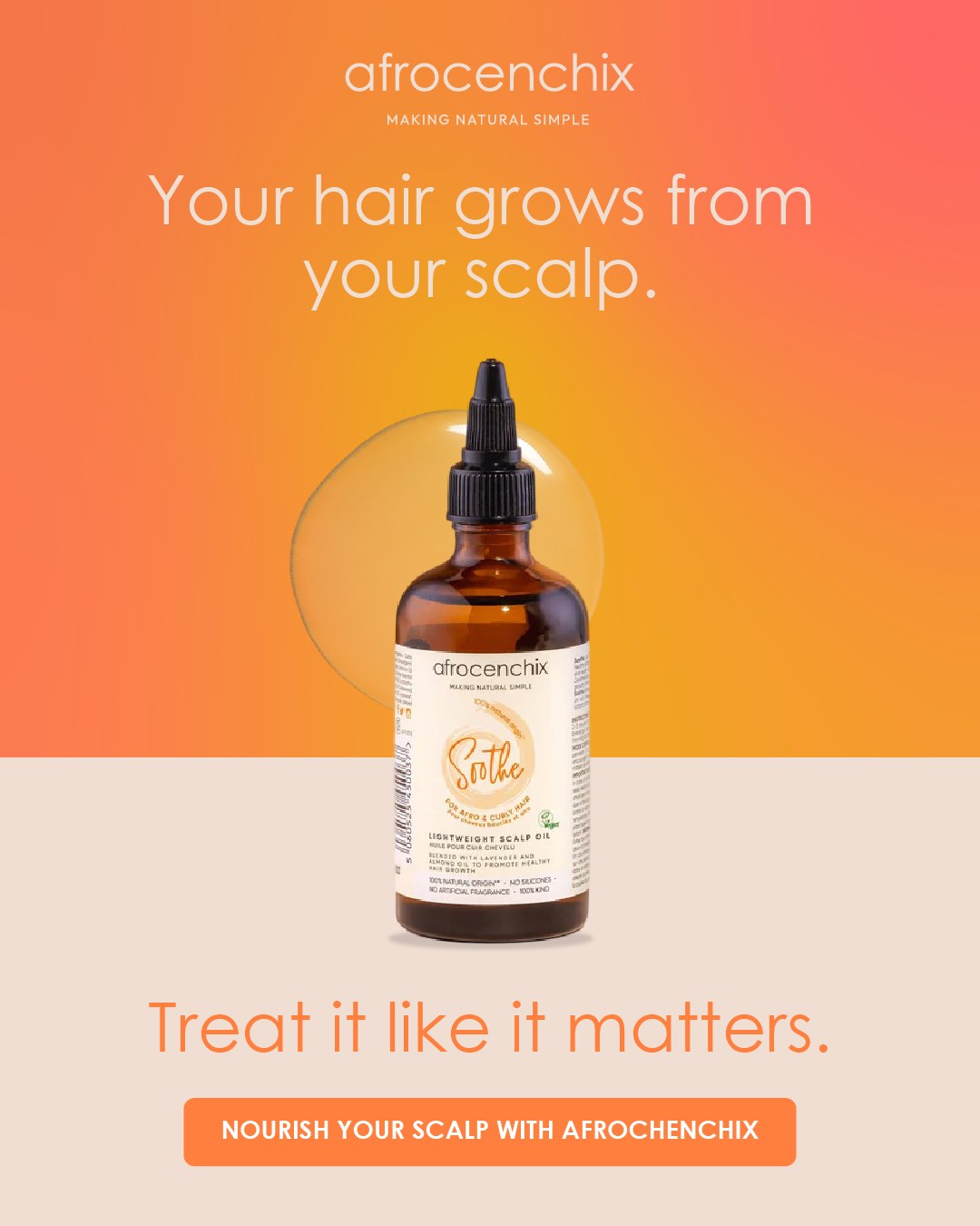 Afrocenchix Facebook ad: Natural Afro Hair Products, Safe & Effective | Afrocenchix