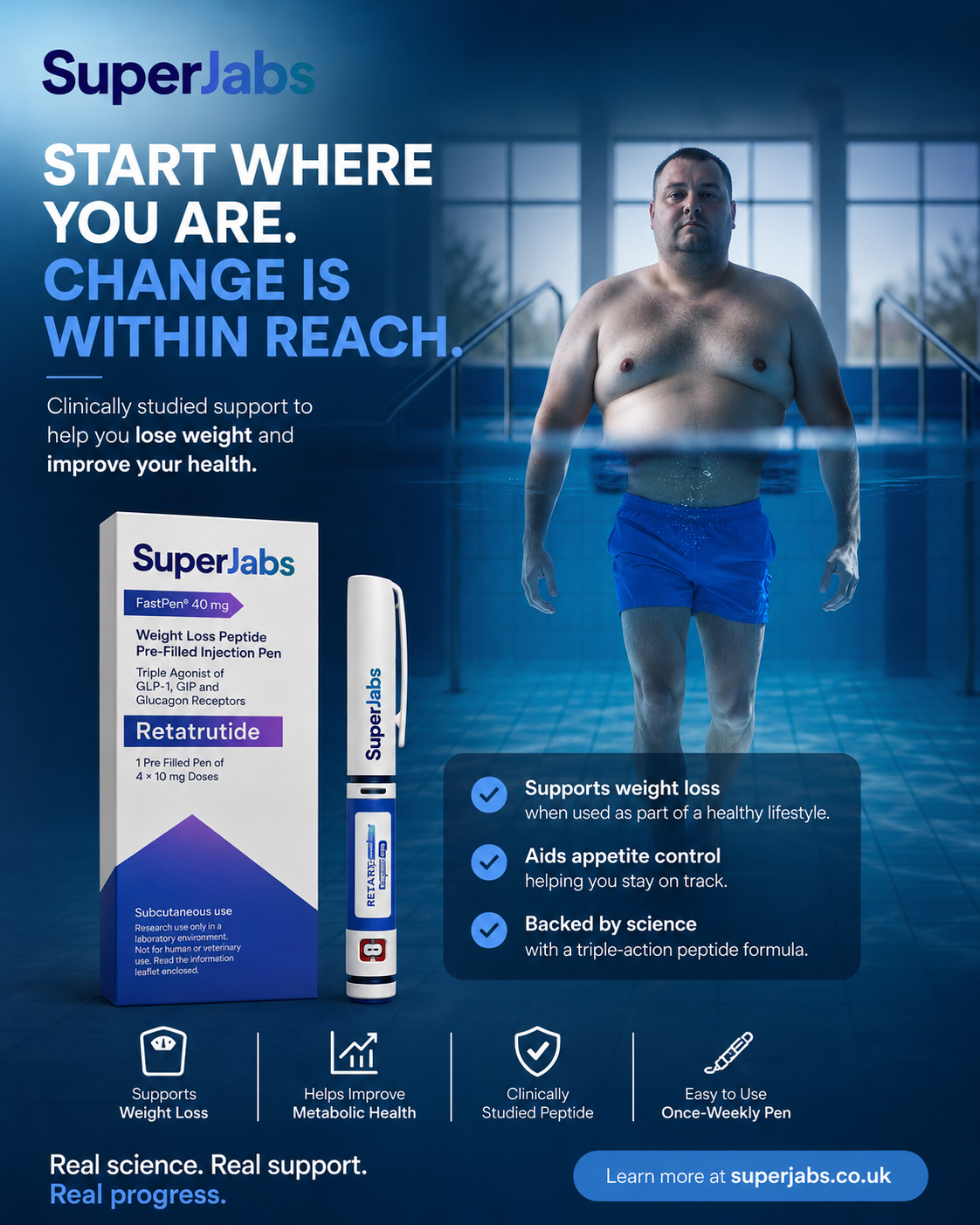 SuperJabs Facebook ad: Self-injection made simple