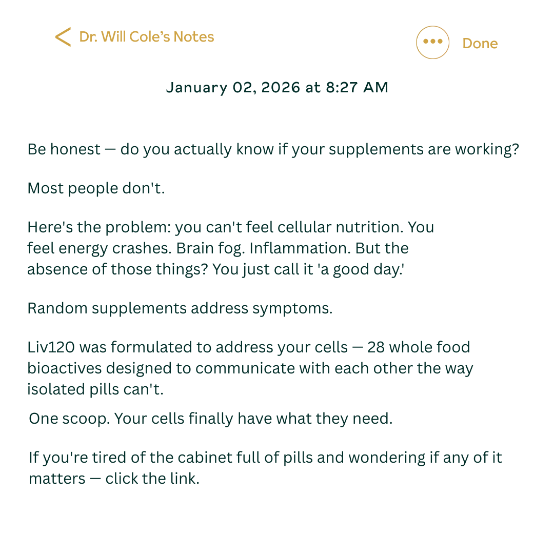 Dr. Will Cole Facebook ad