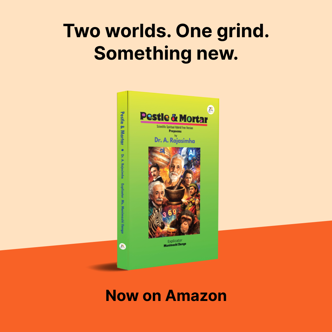 Zorba Books Facebook ad: PESTLE AND MORTAR, Science Meets Soul | Now on Amazon India