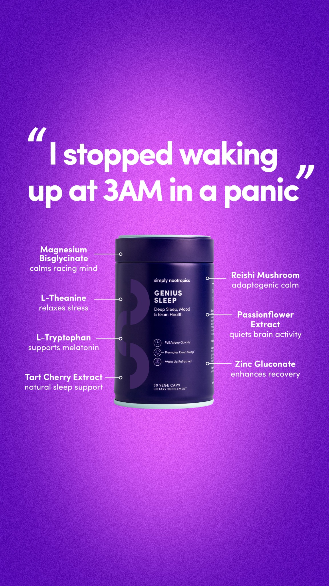 Simply Nootropics Facebook ad