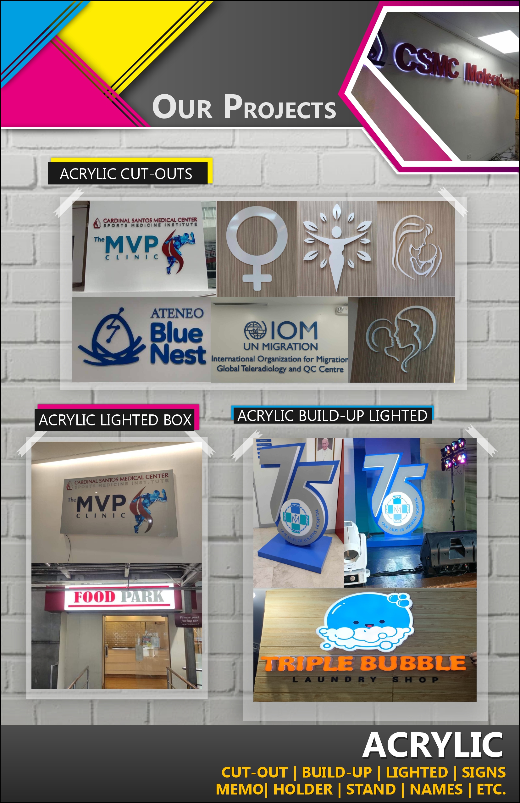 SPCI SIgns and Prints Facebook ad: For all of your signages and printing needs