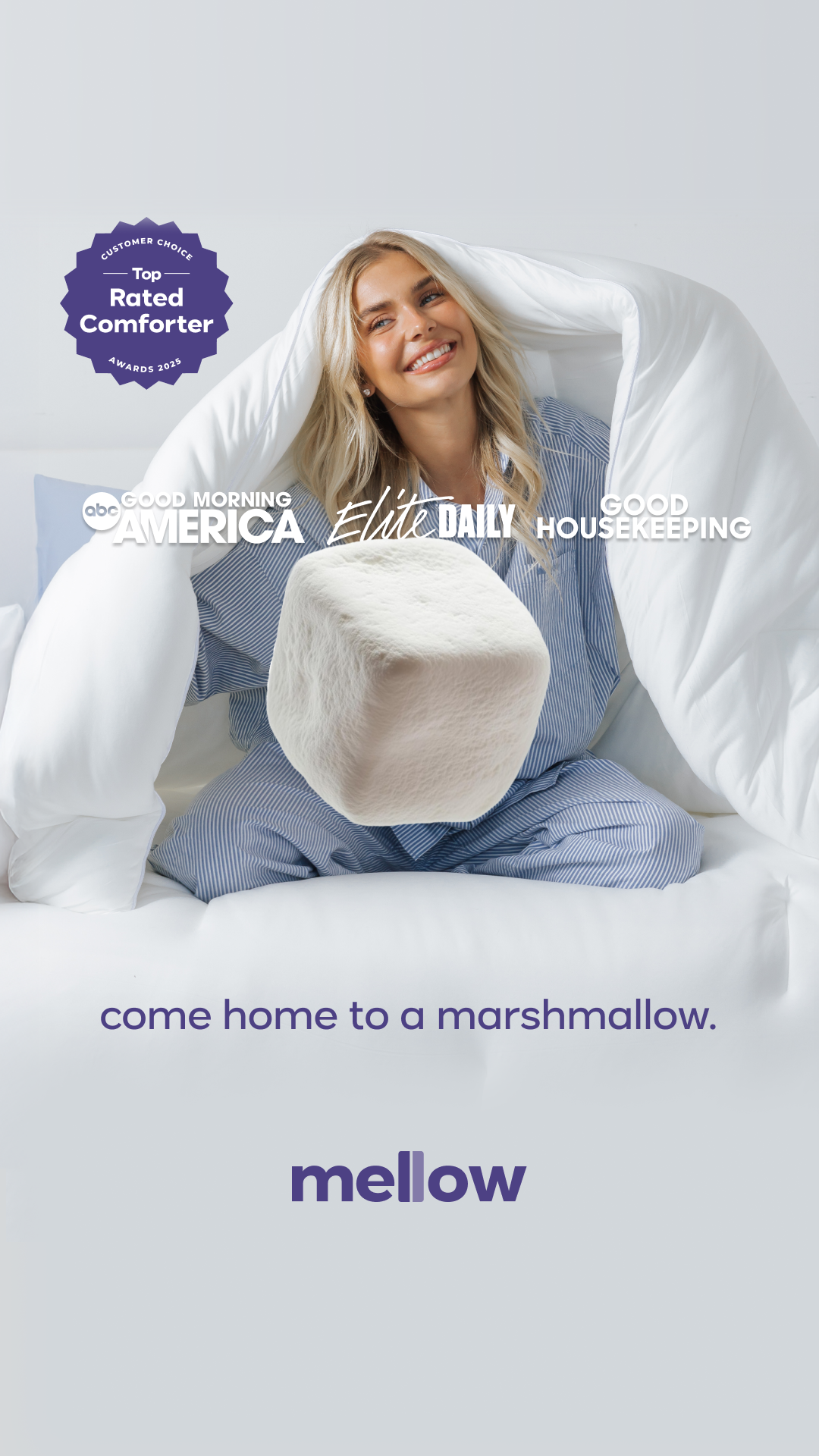 Mellow Comforters Facebook ad