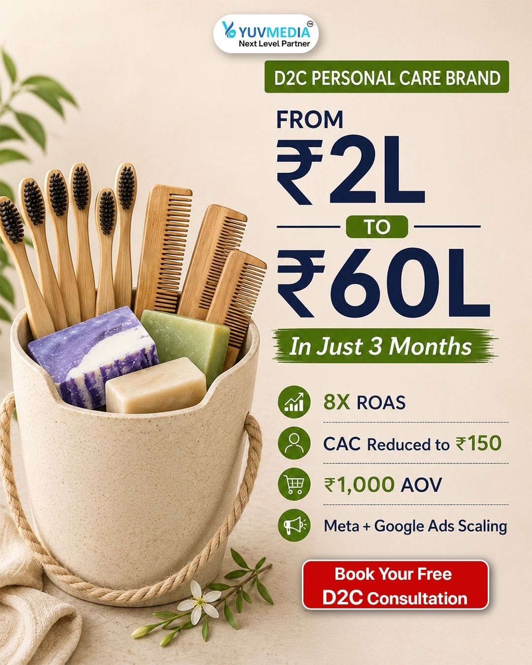 Yuvmedia - Next Level Partner Facebook ad: Want Better ROAS & More Orders?