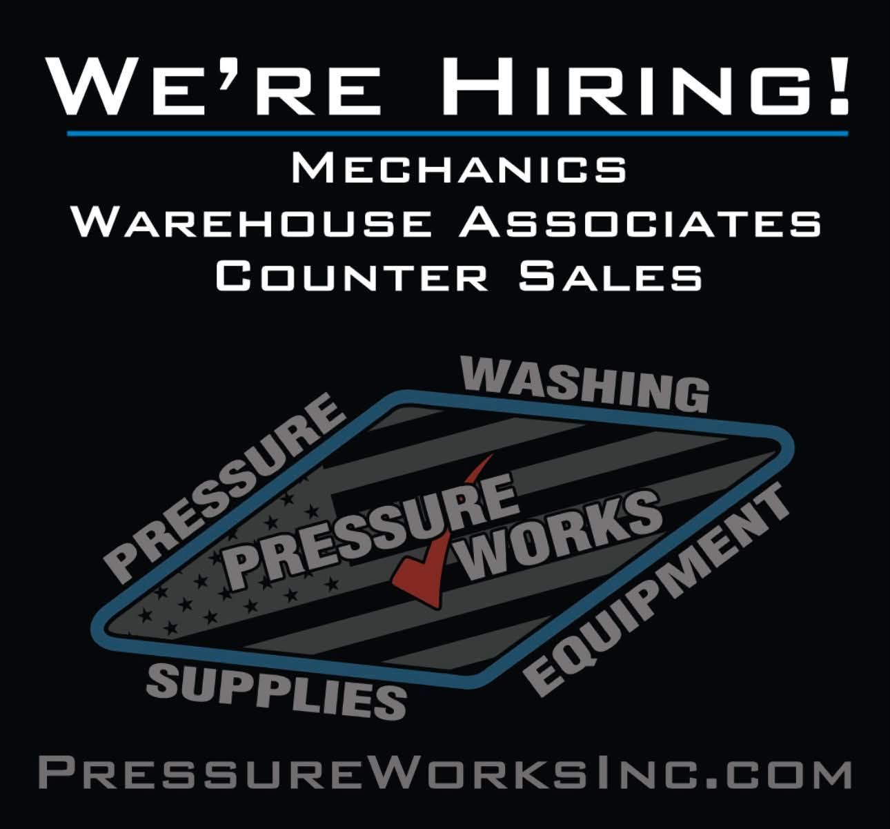 Pressure Works, Inc. Facebook ad: Pressure Works Inc. | Pressure Washing Equipment & Supplies