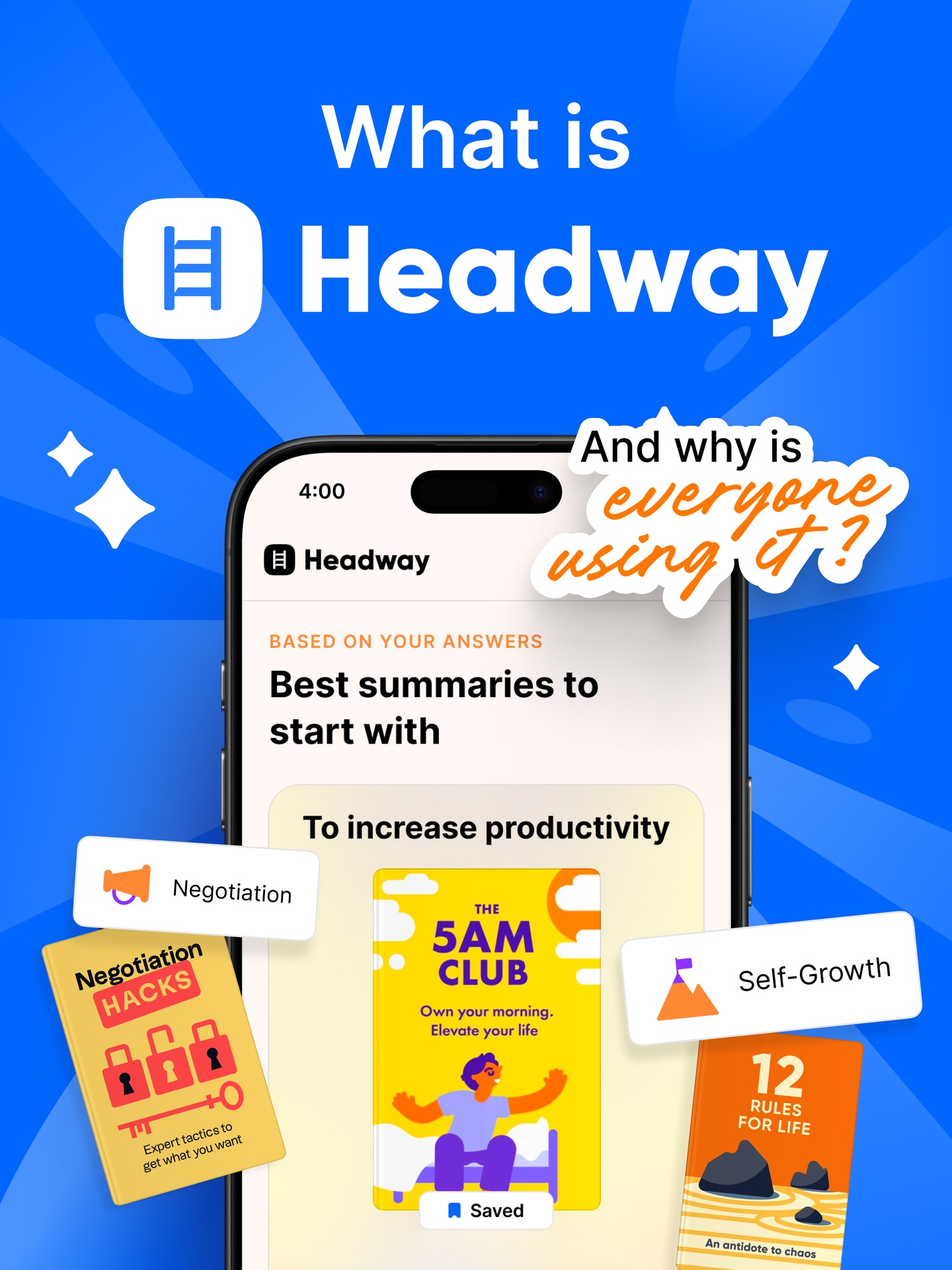 Headway App Facebook ad