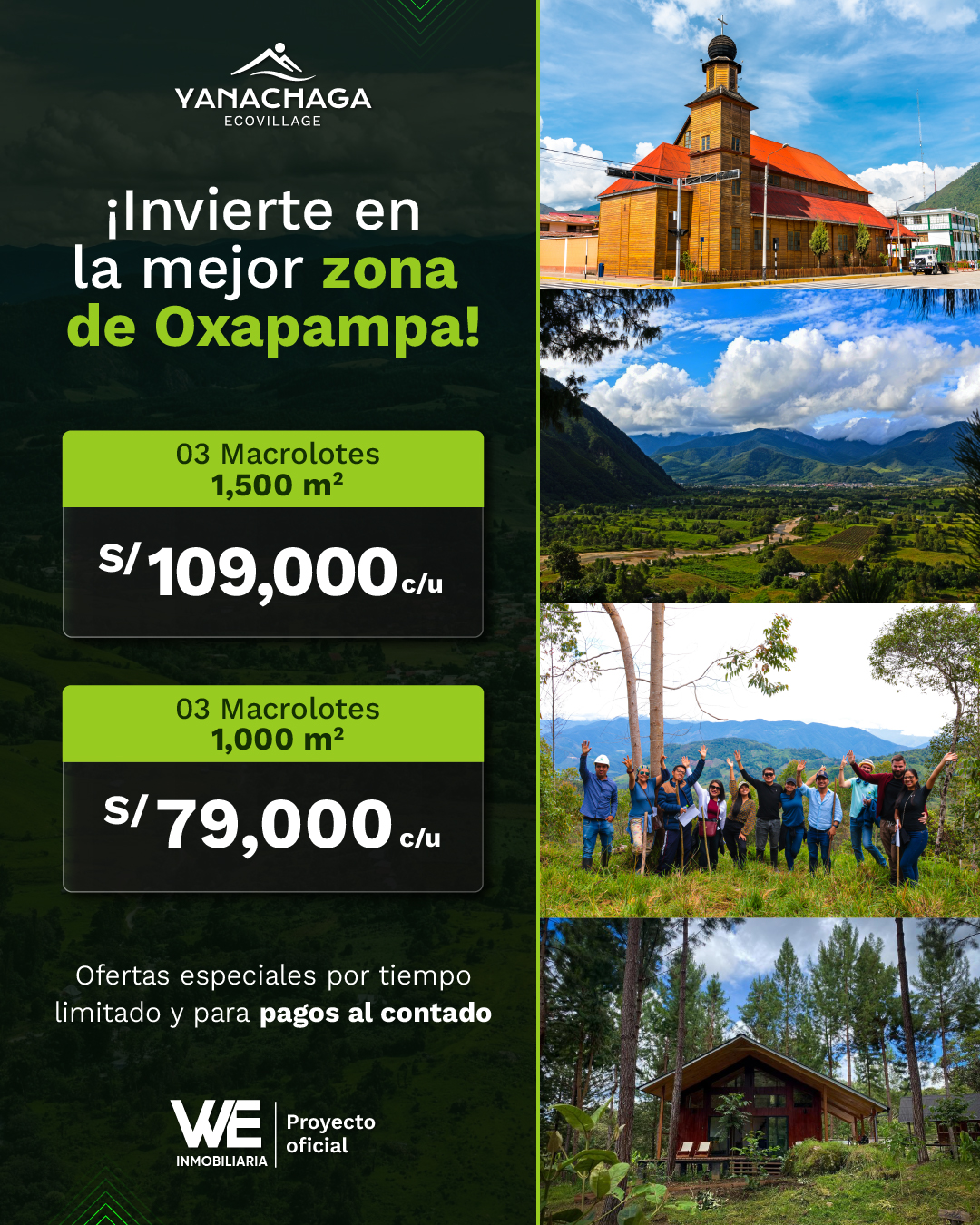 WE Inmobiliaria Facebook ad: Imagina un proyecto que te conecta con la…