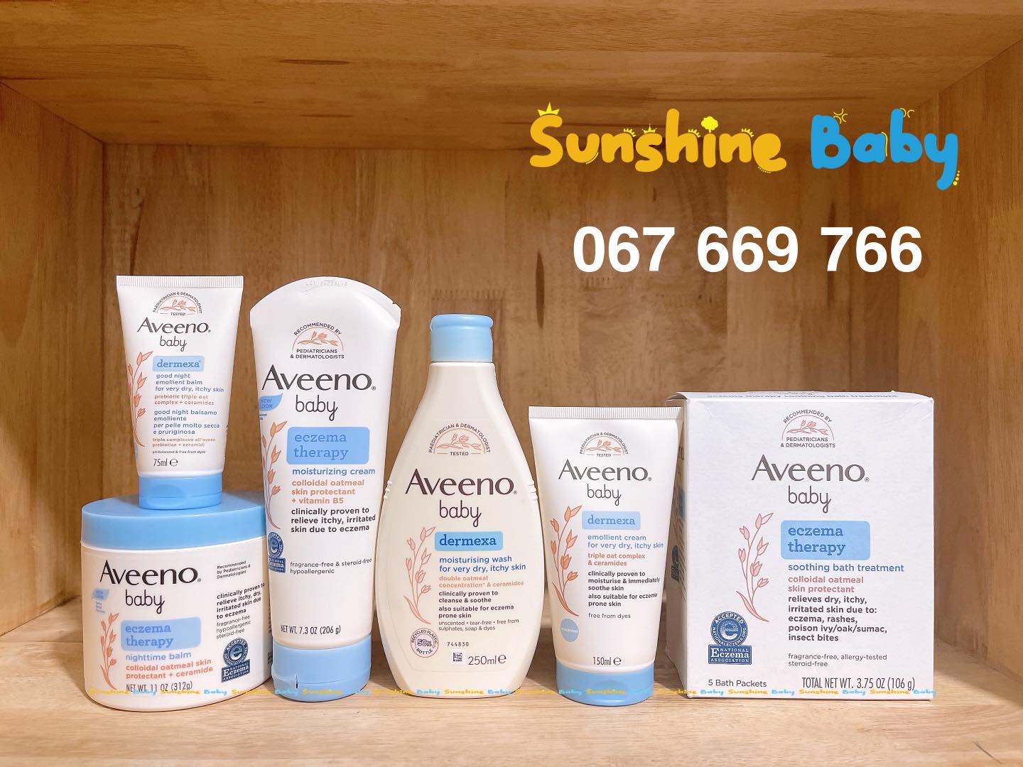 Sunshine Baby Facebook ad: Nivea, Bubchen, Dove, Aveeno, Noreva, Bioderma, Mustela…