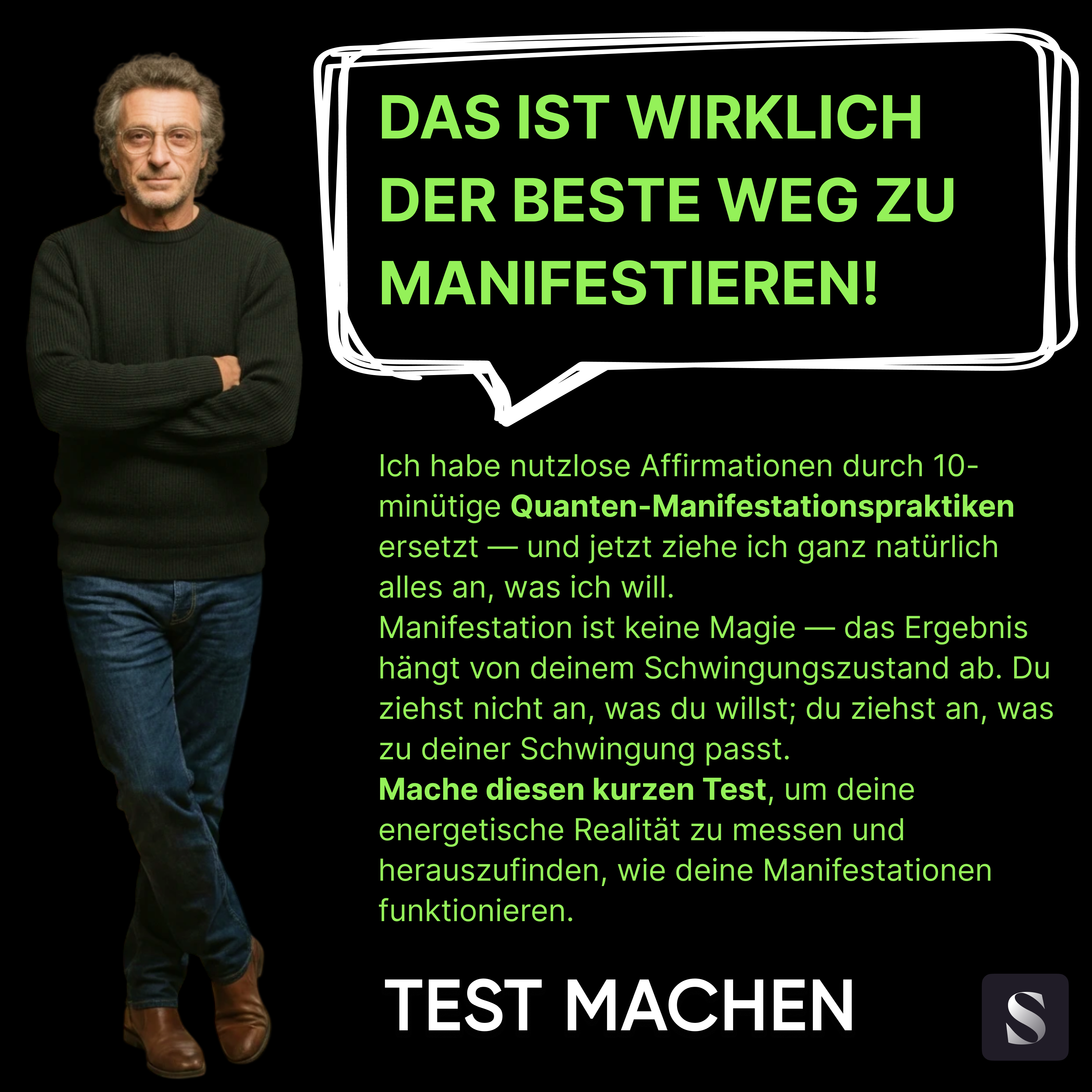 Spirio Facebook ad: Test machen