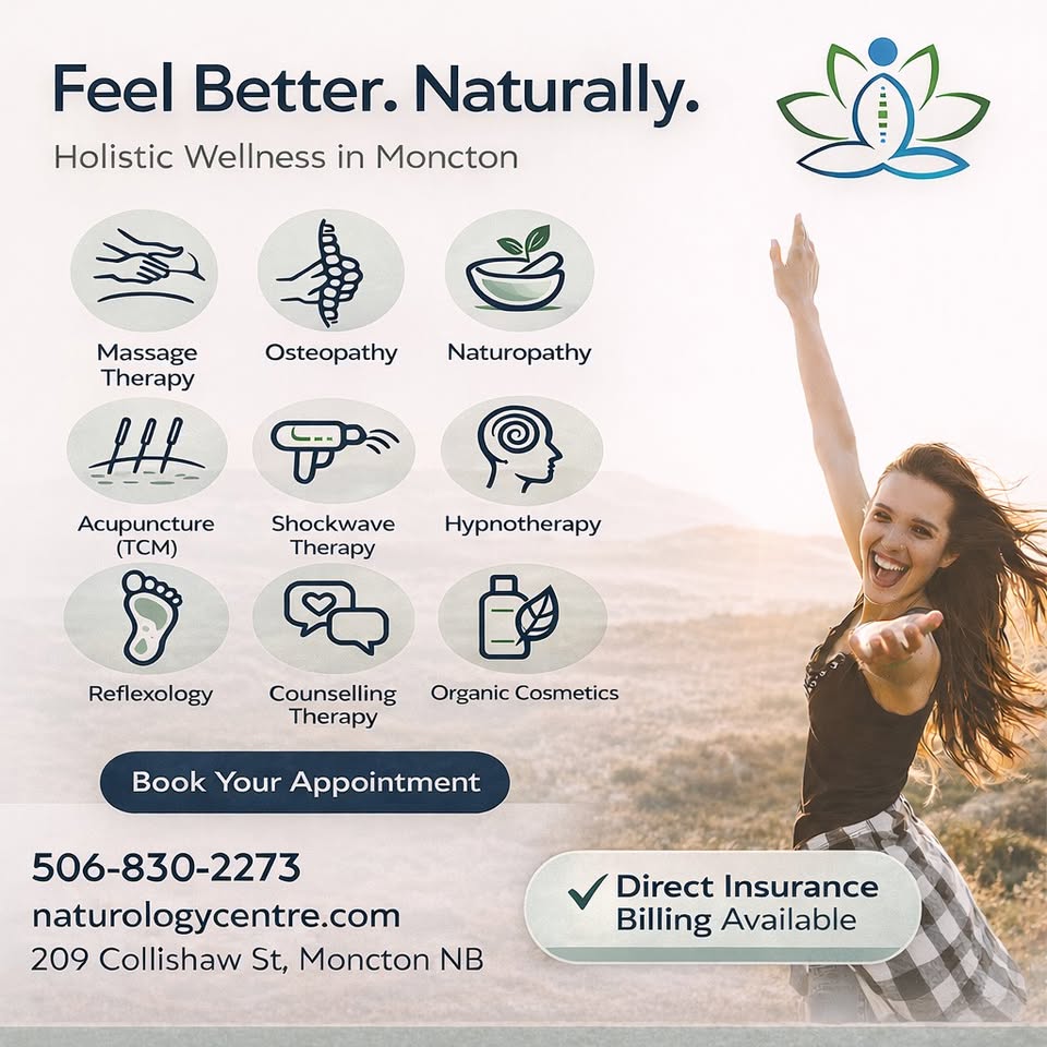 Naturology Centre Facebook ad: Naturology Centre Moncton