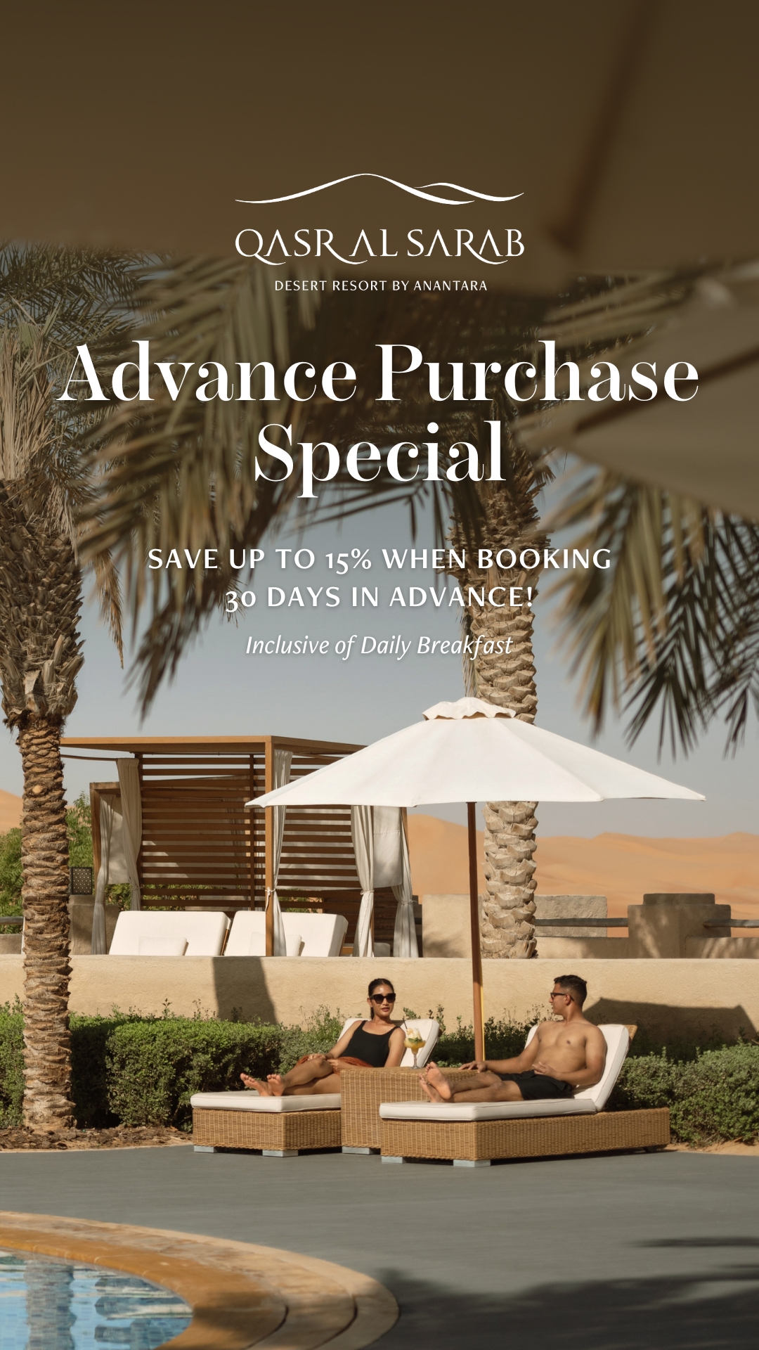 Qasr Al Sarab Desert Resort by Anantara Facebook ad