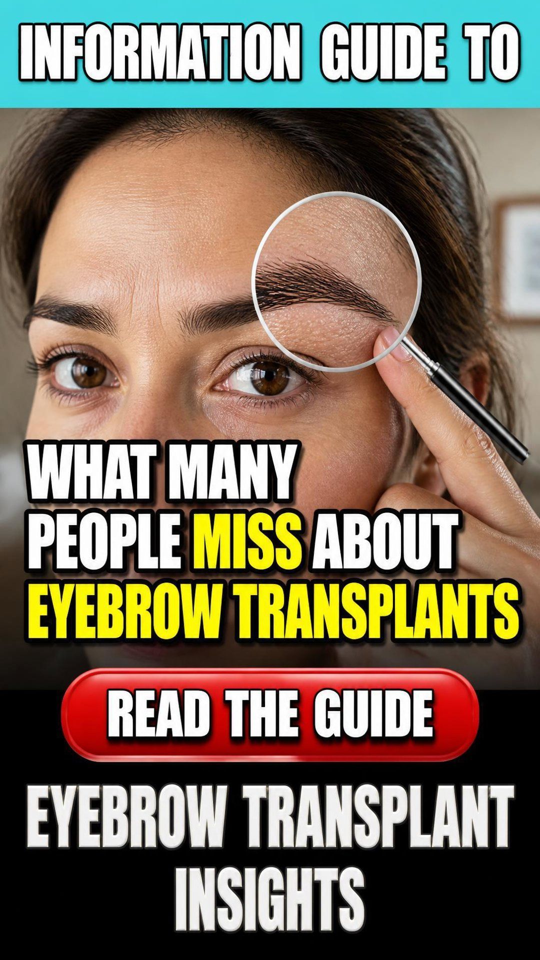 Good 1st Facebook ad: Eyebrow Hair Transplant Recovery: Key Factors